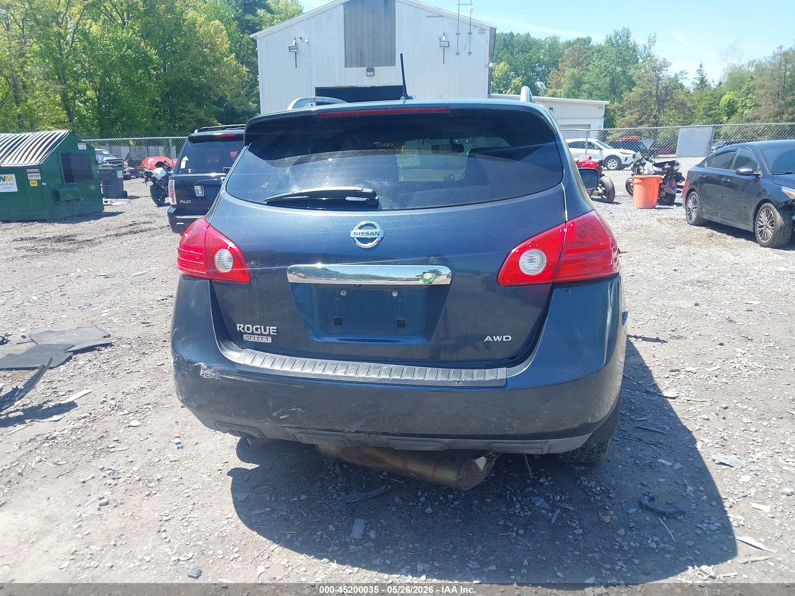 2015 Nissan Rogue Select S Blue vin: JN8AS5MV4FW256606
