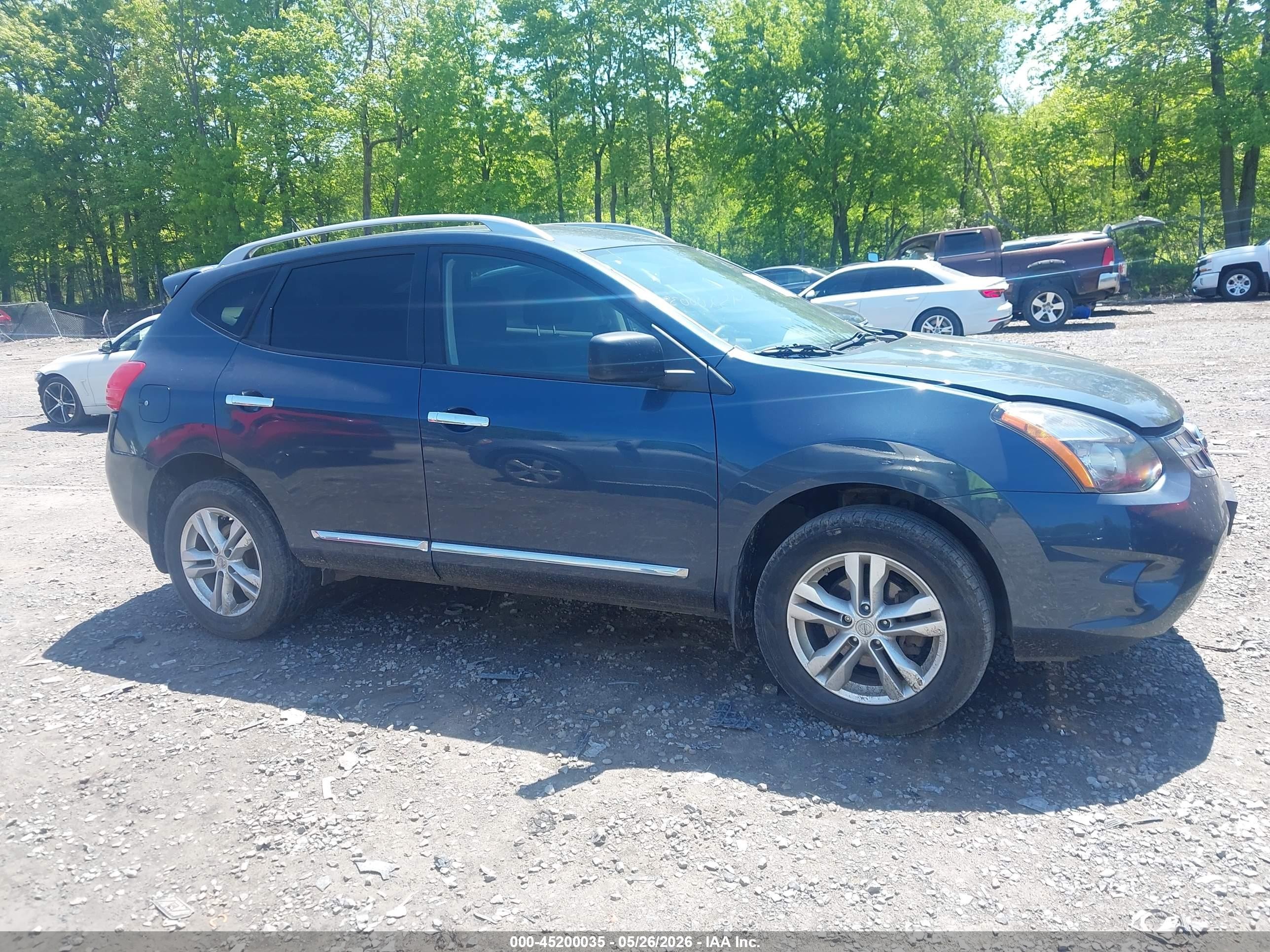 2015 Nissan Rogue Select S Blue vin: JN8AS5MV4FW256606