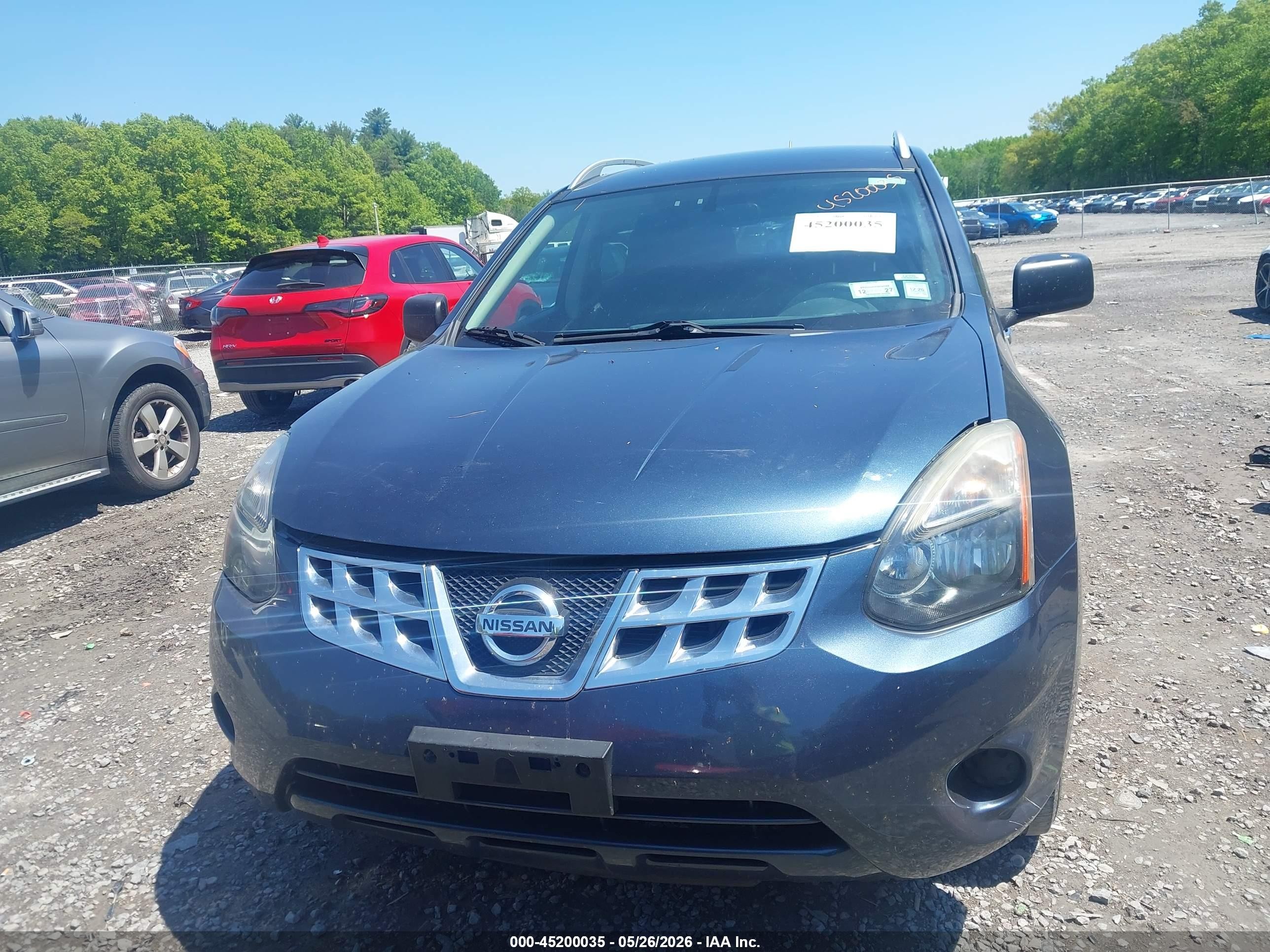 2015 Nissan Rogue Select S Blue vin: JN8AS5MV4FW256606