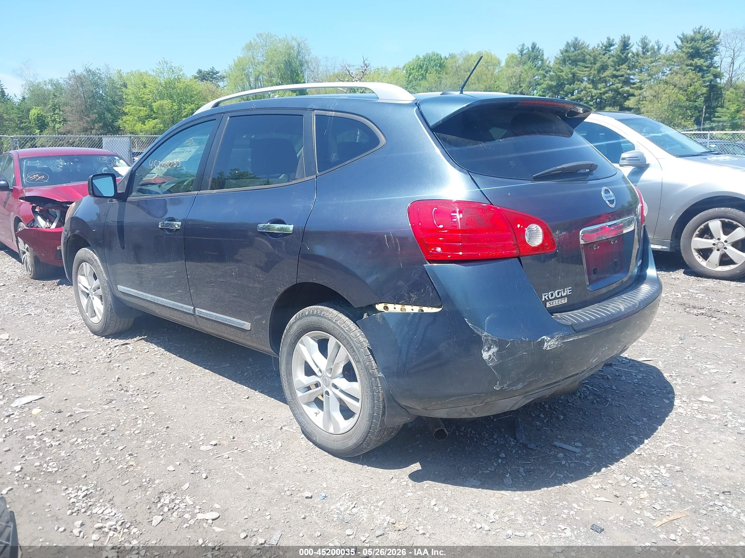 2015 Nissan Rogue Select S Blue vin: JN8AS5MV4FW256606