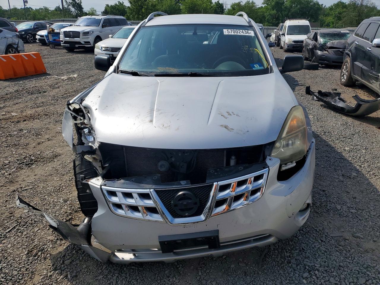 2015 Nissan Rogue Select S Silver vin: JN8AS5MV4FW261238