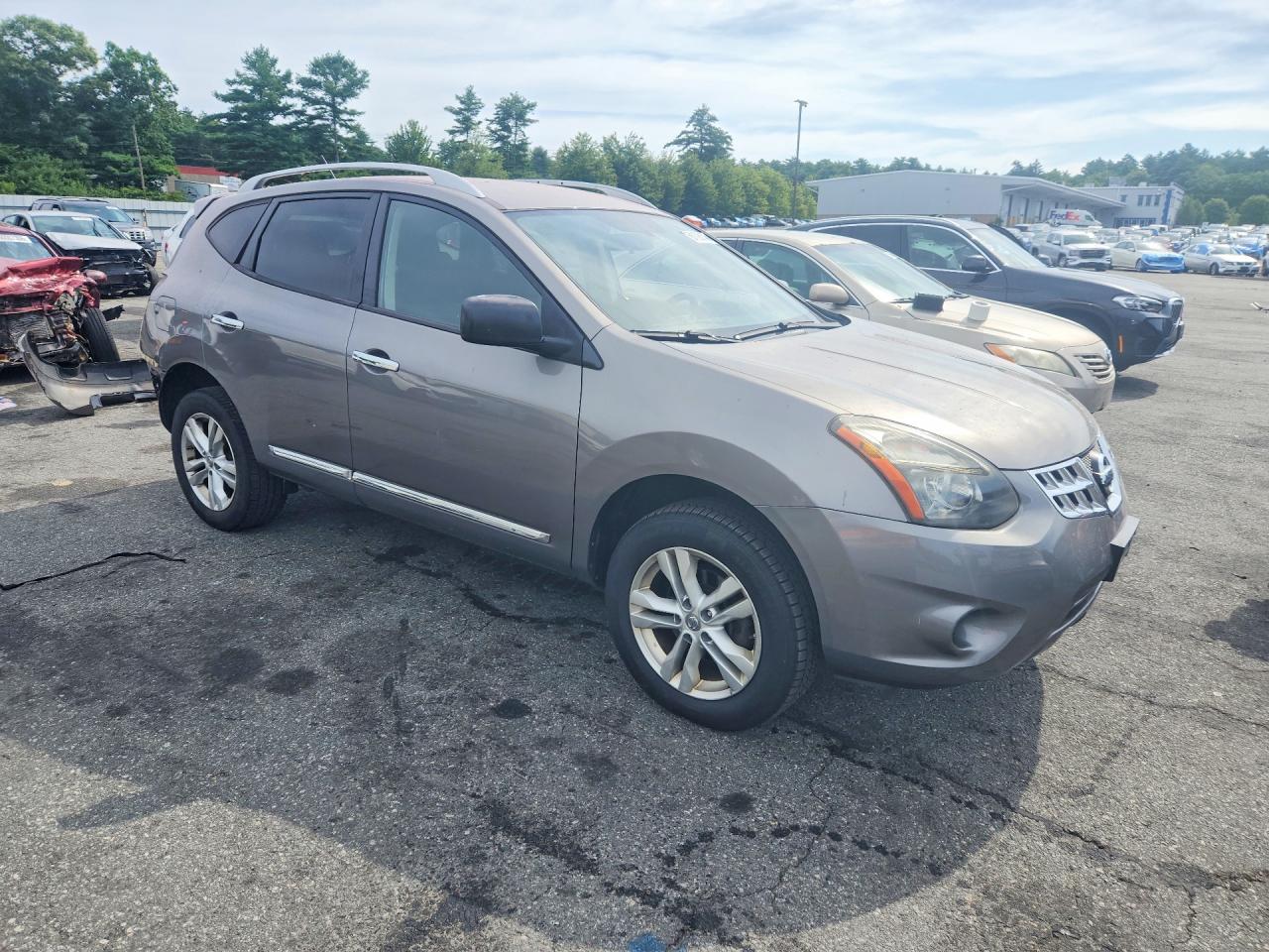 2015 Nissan Rogue Select S Gray vin: JN8AS5MV4FW753042