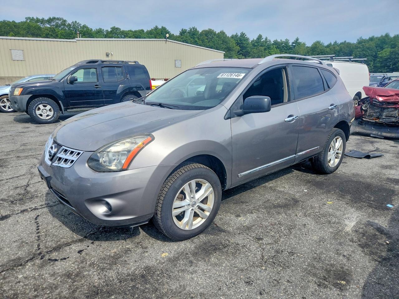 2015 Nissan Rogue Select S Gray vin: JN8AS5MV4FW753042