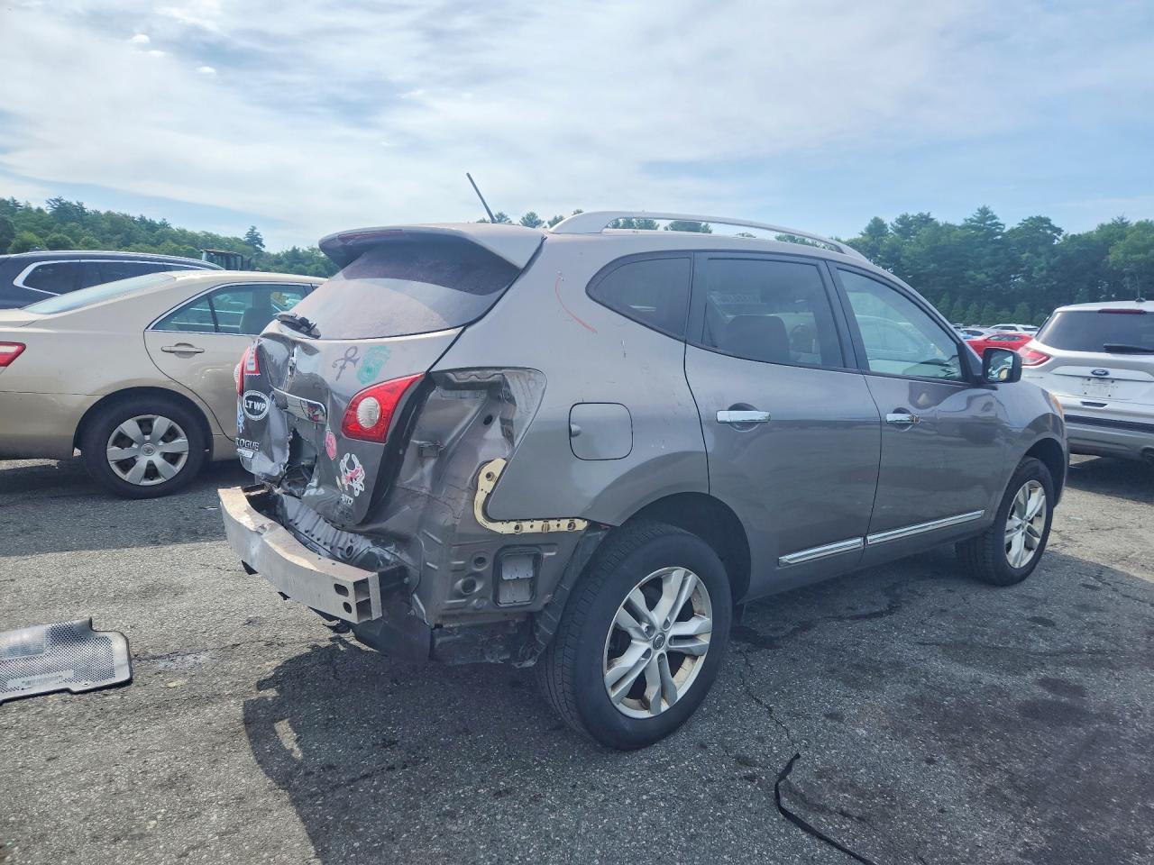 2015 Nissan Rogue Select S Gray vin: JN8AS5MV4FW753042