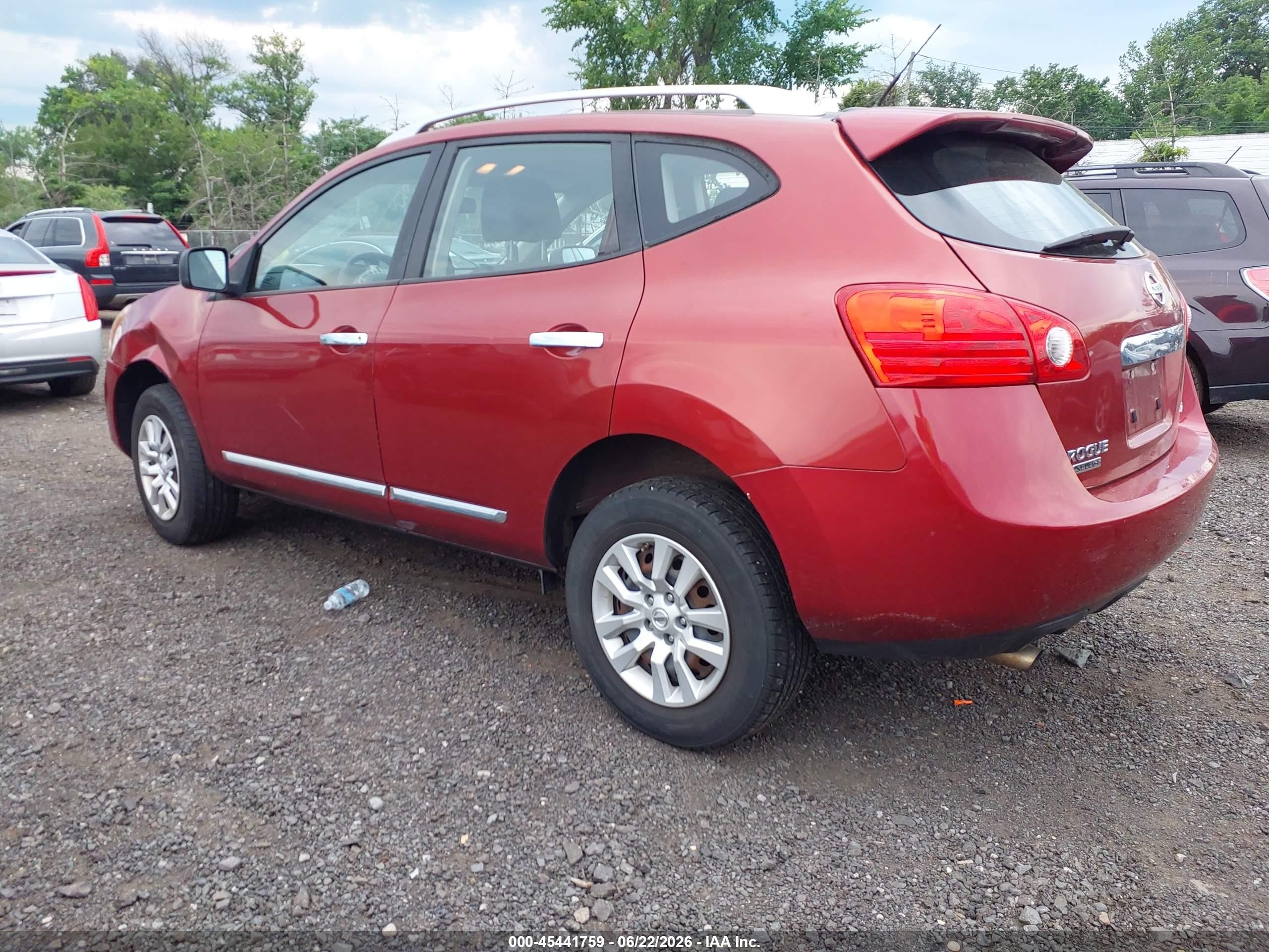 2015 Nissan Rogue Select S Red vin: JN8AS5MV4FW759214