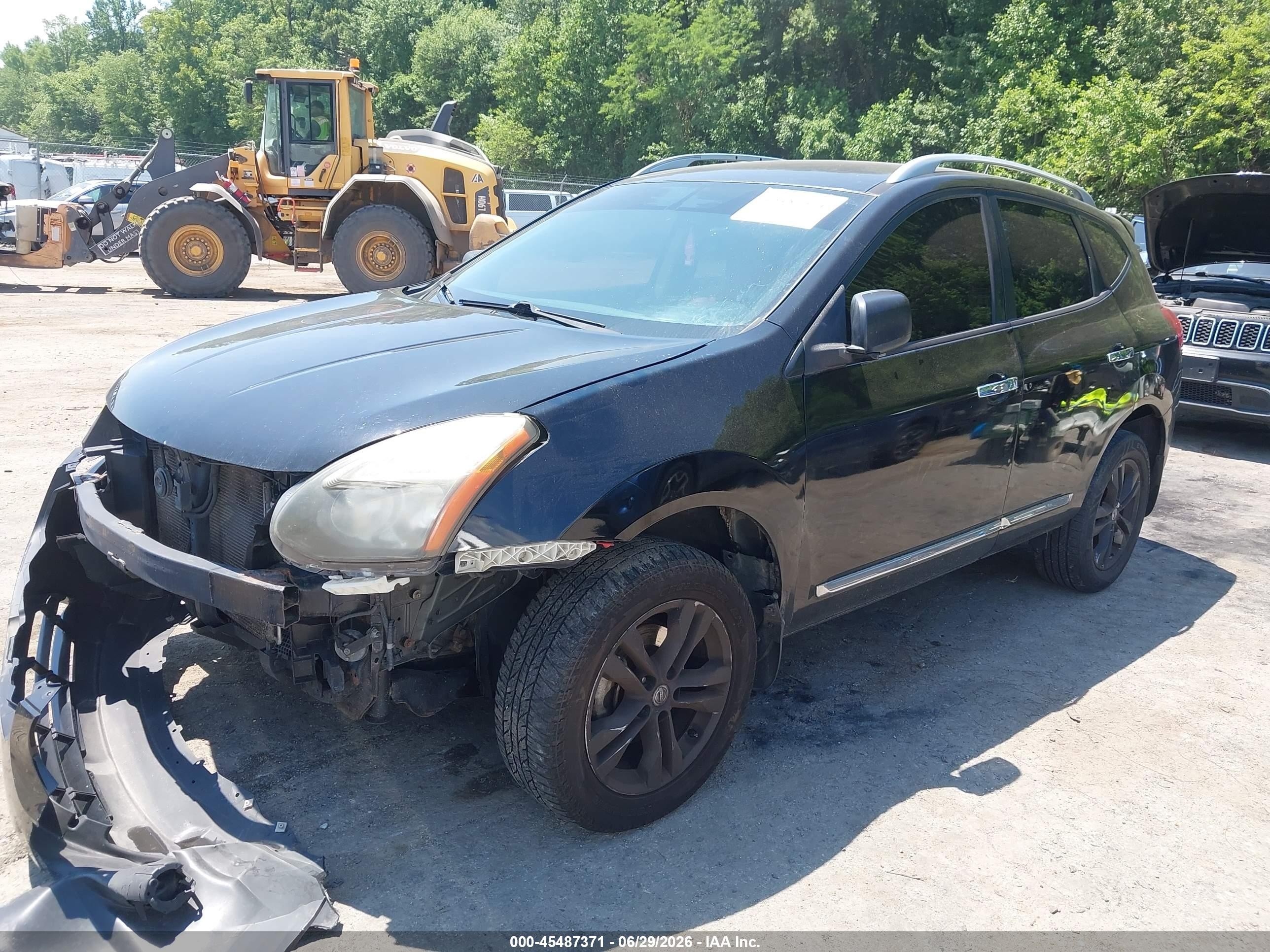 2015 Nissan Rogue Select S Черный vin: JN8AS5MV4FW766986