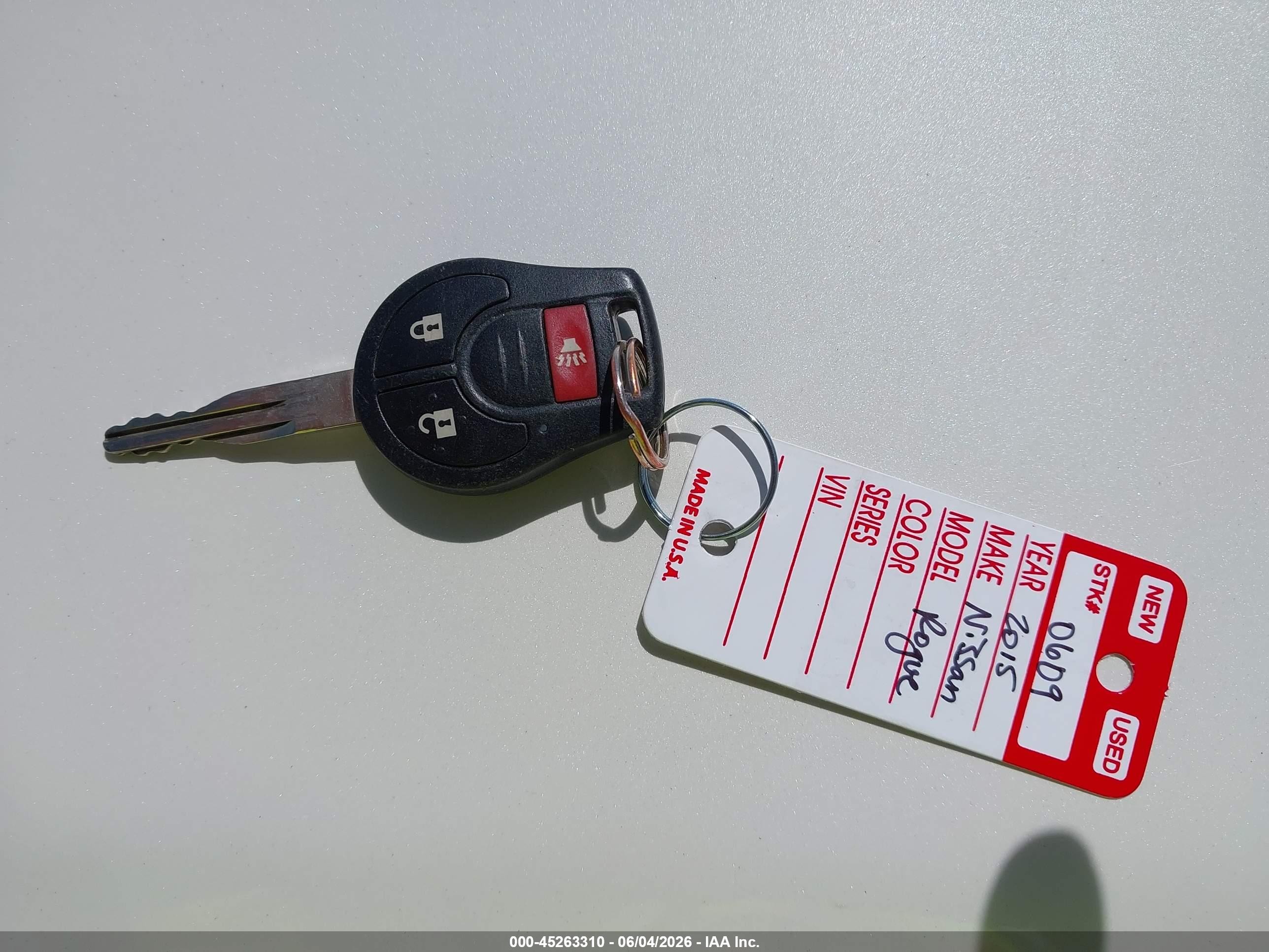 2015 Nissan Rogue Select S Белый vin: JN8AS5MV4FW767832