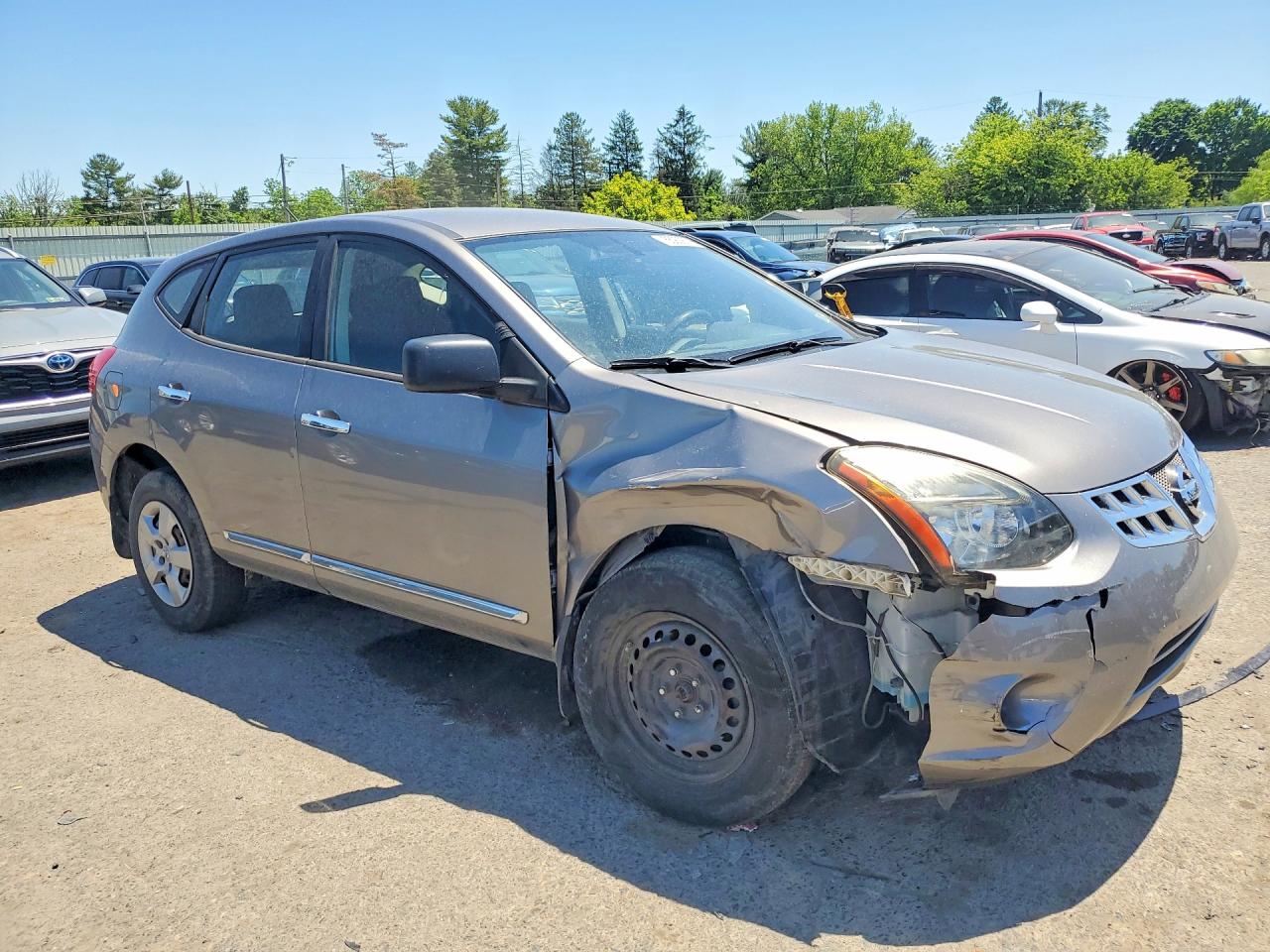 2015 Nissan Rogue Select S Gray vin: JN8AS5MV4FW769404