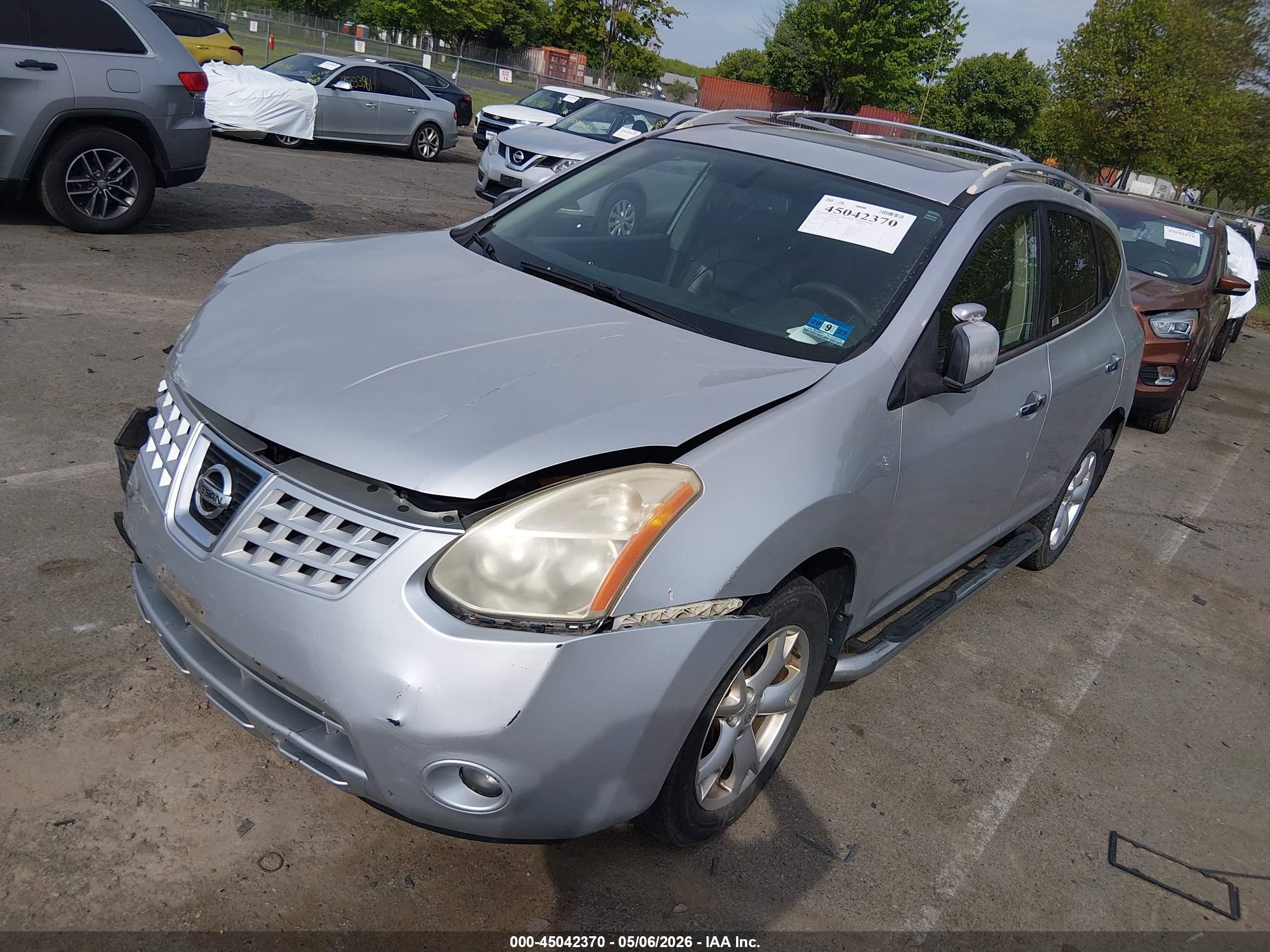 2010 Nissan Rogue Sl Серебряный vin: JN8AS5MV5AW102088