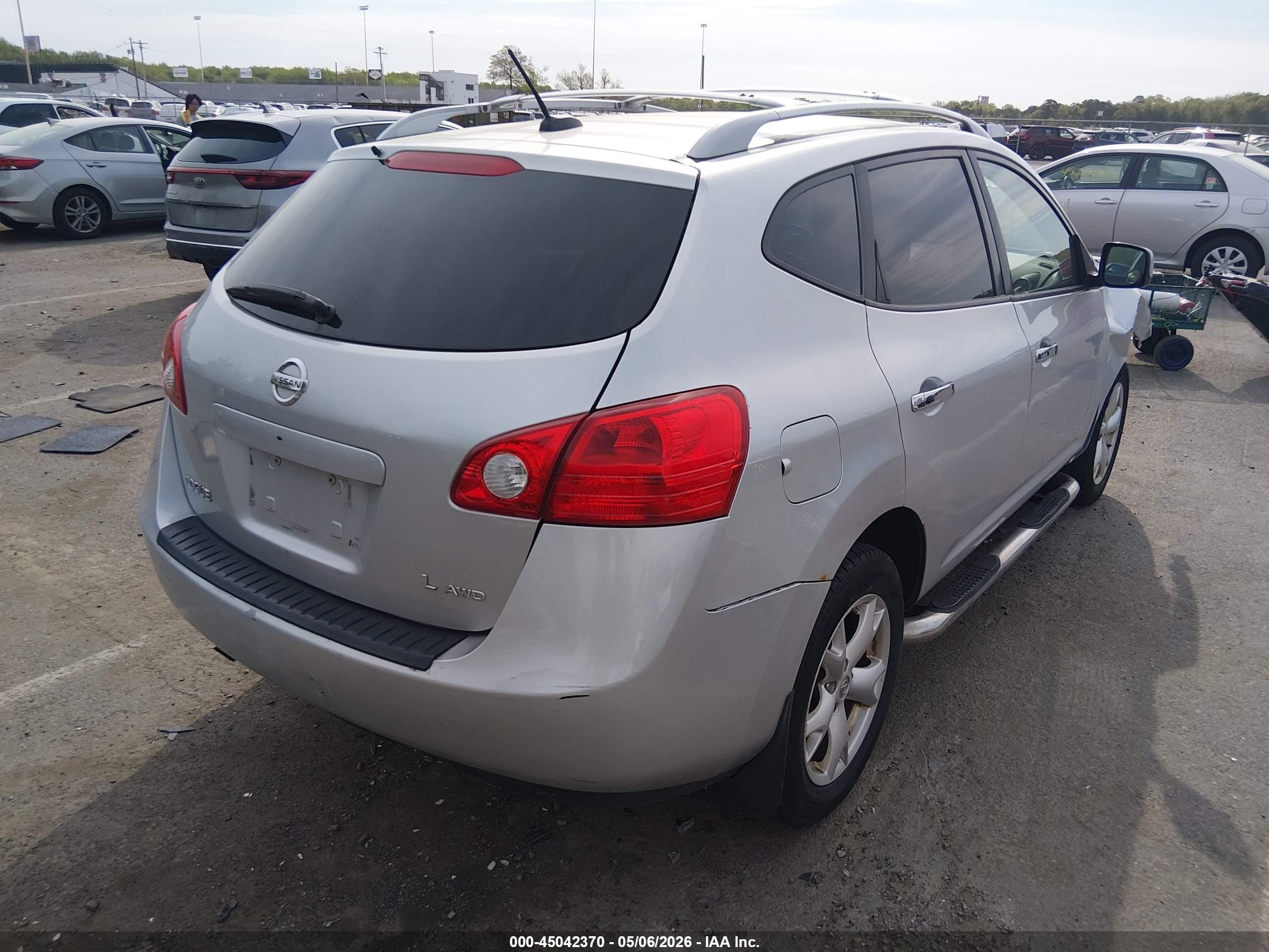 2010 Nissan Rogue Sl Серебряный vin: JN8AS5MV5AW102088