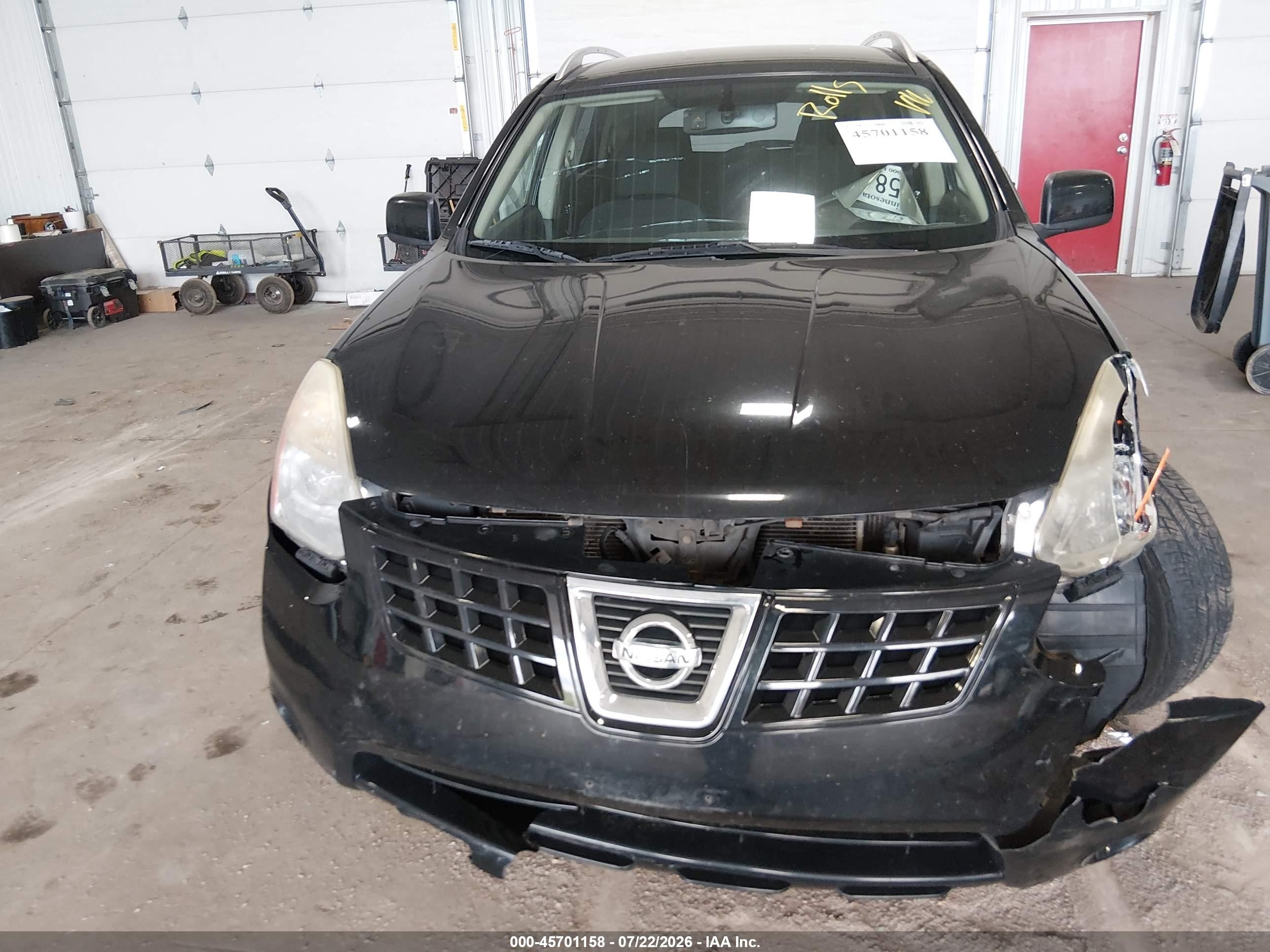 2010 Nissan Rogue Sl Black vin: JN8AS5MV5AW110742