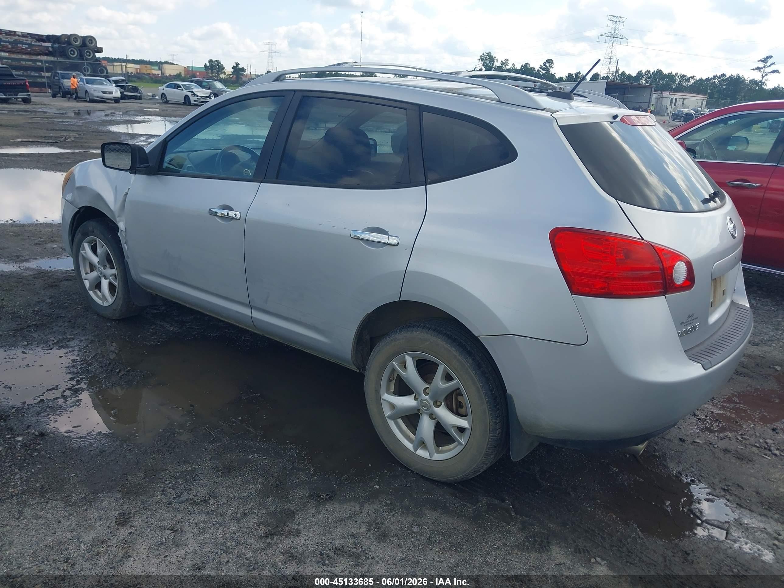 2010 Nissan Rogue Sl Серебряный vin: JN8AS5MV5AW112880