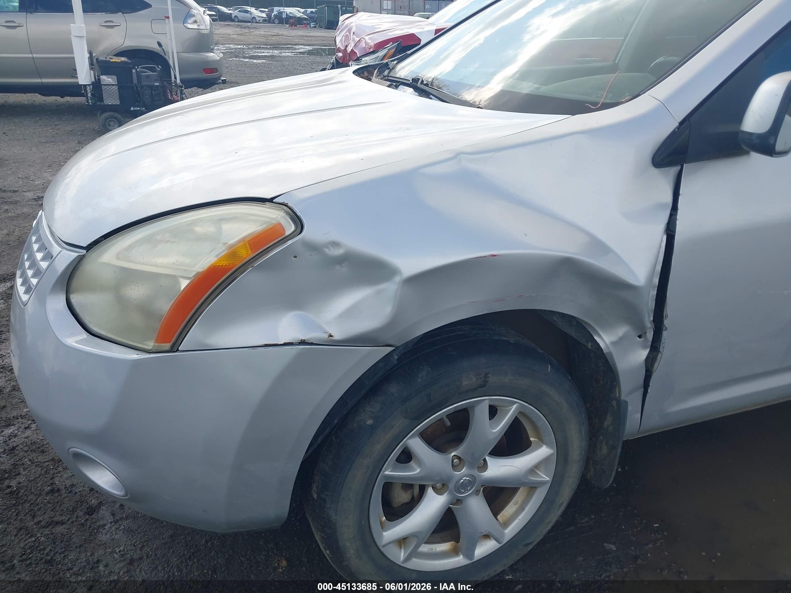 2010 Nissan Rogue Sl Серебряный vin: JN8AS5MV5AW112880
