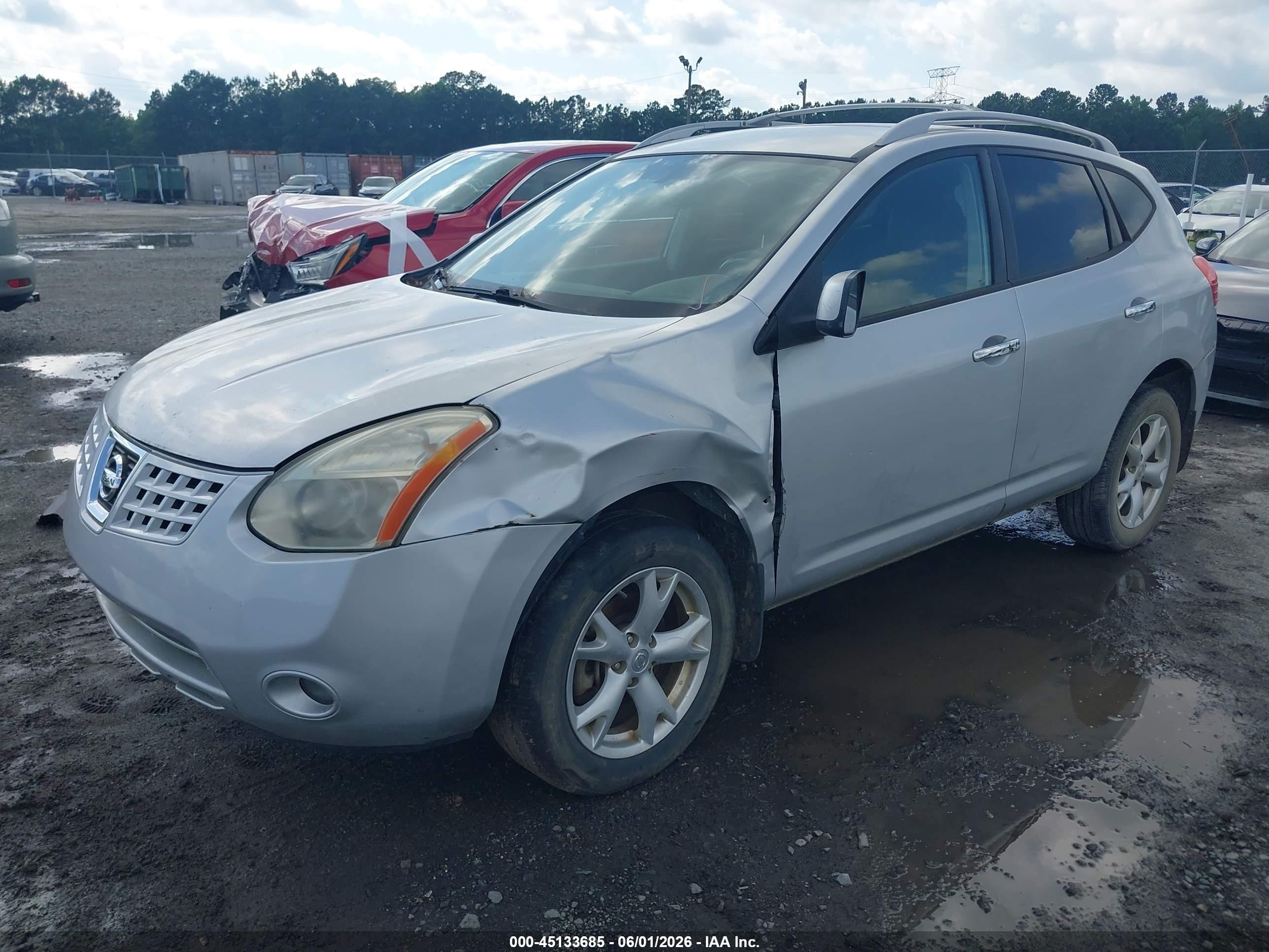 2010 Nissan Rogue Sl Серебряный vin: JN8AS5MV5AW112880