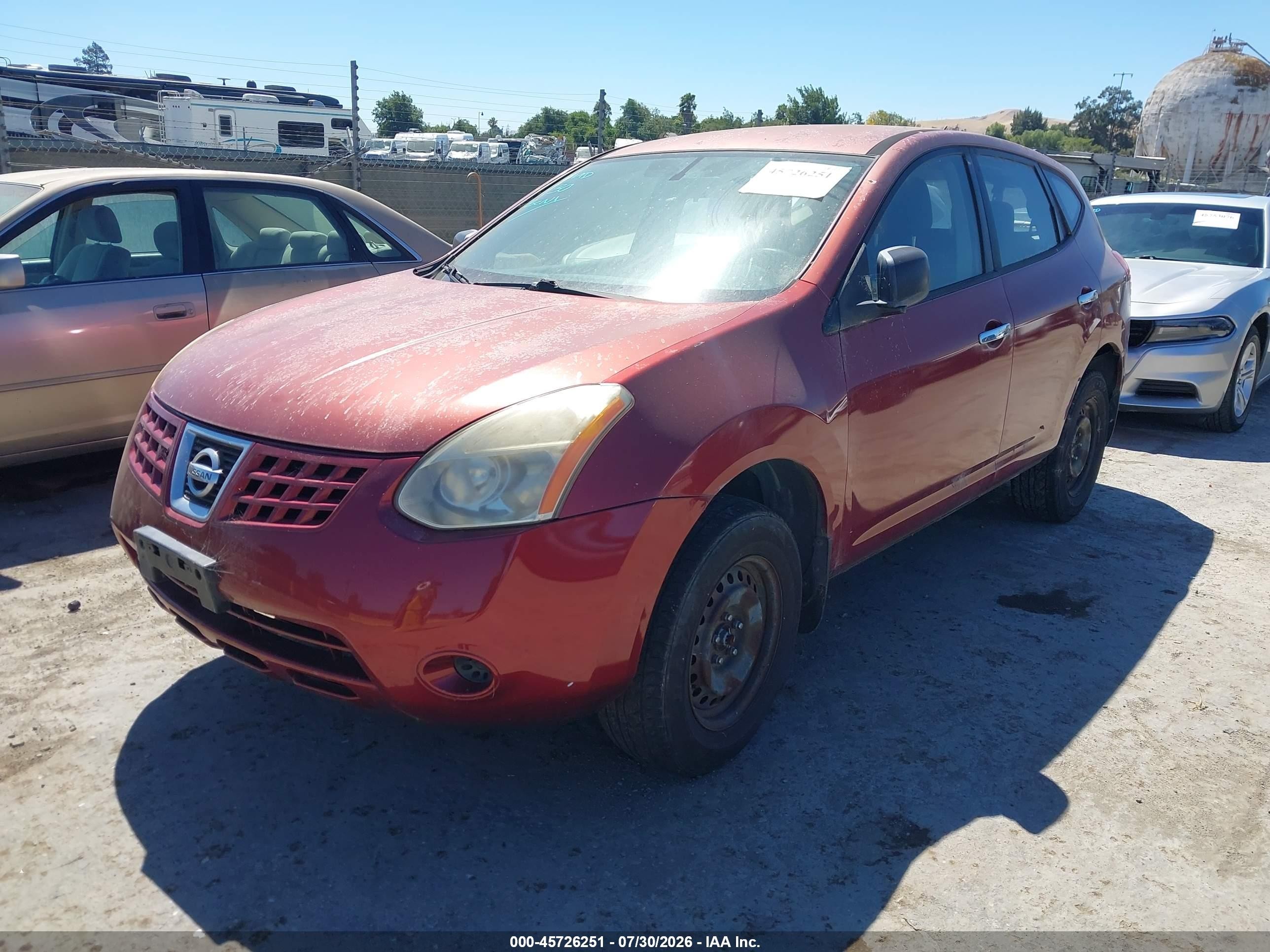 2010 Nissan Rogue S Red vin: JN8AS5MV5AW113124