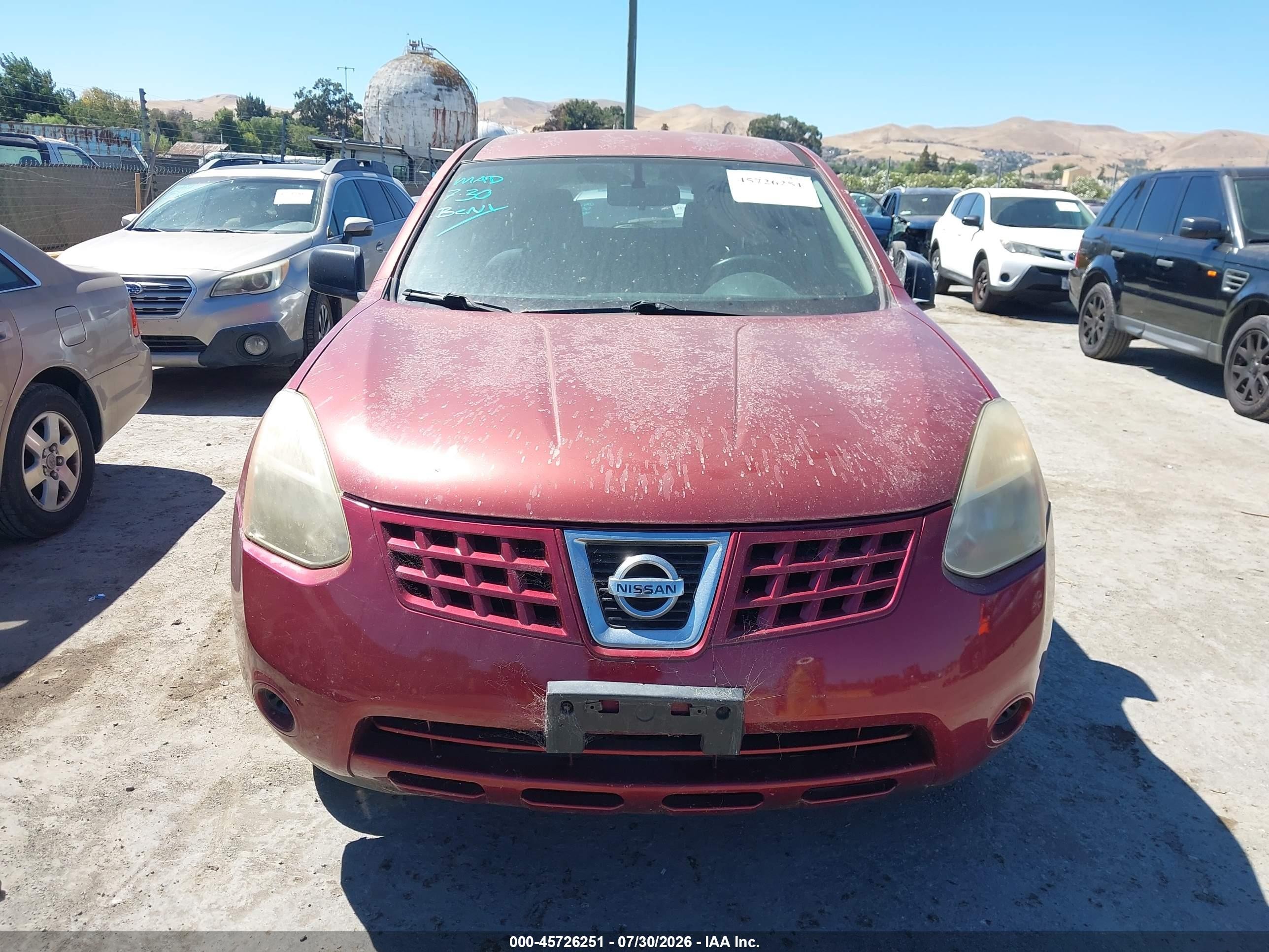 2010 Nissan Rogue S Red vin: JN8AS5MV5AW113124