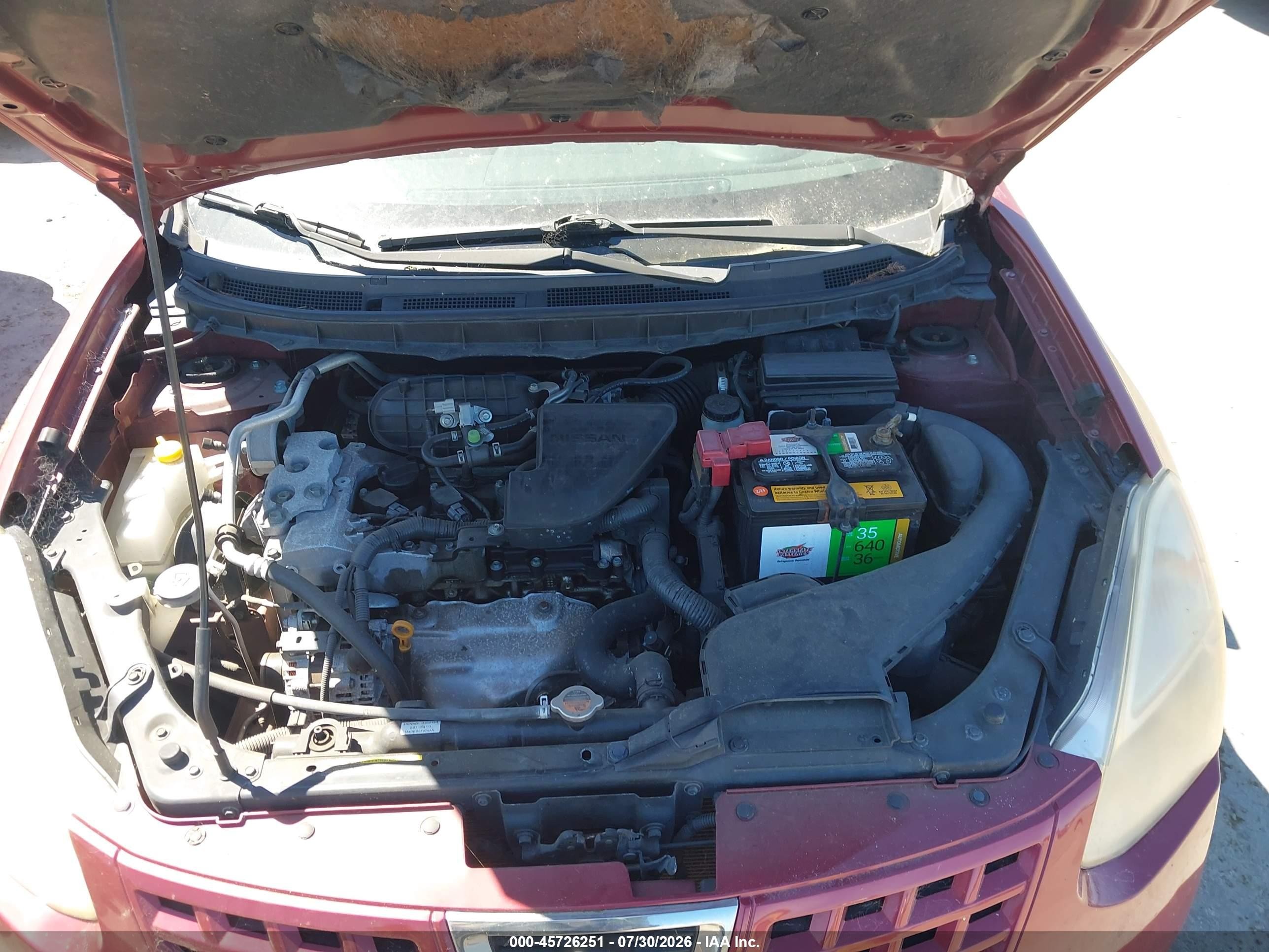 2010 Nissan Rogue S Red vin: JN8AS5MV5AW113124