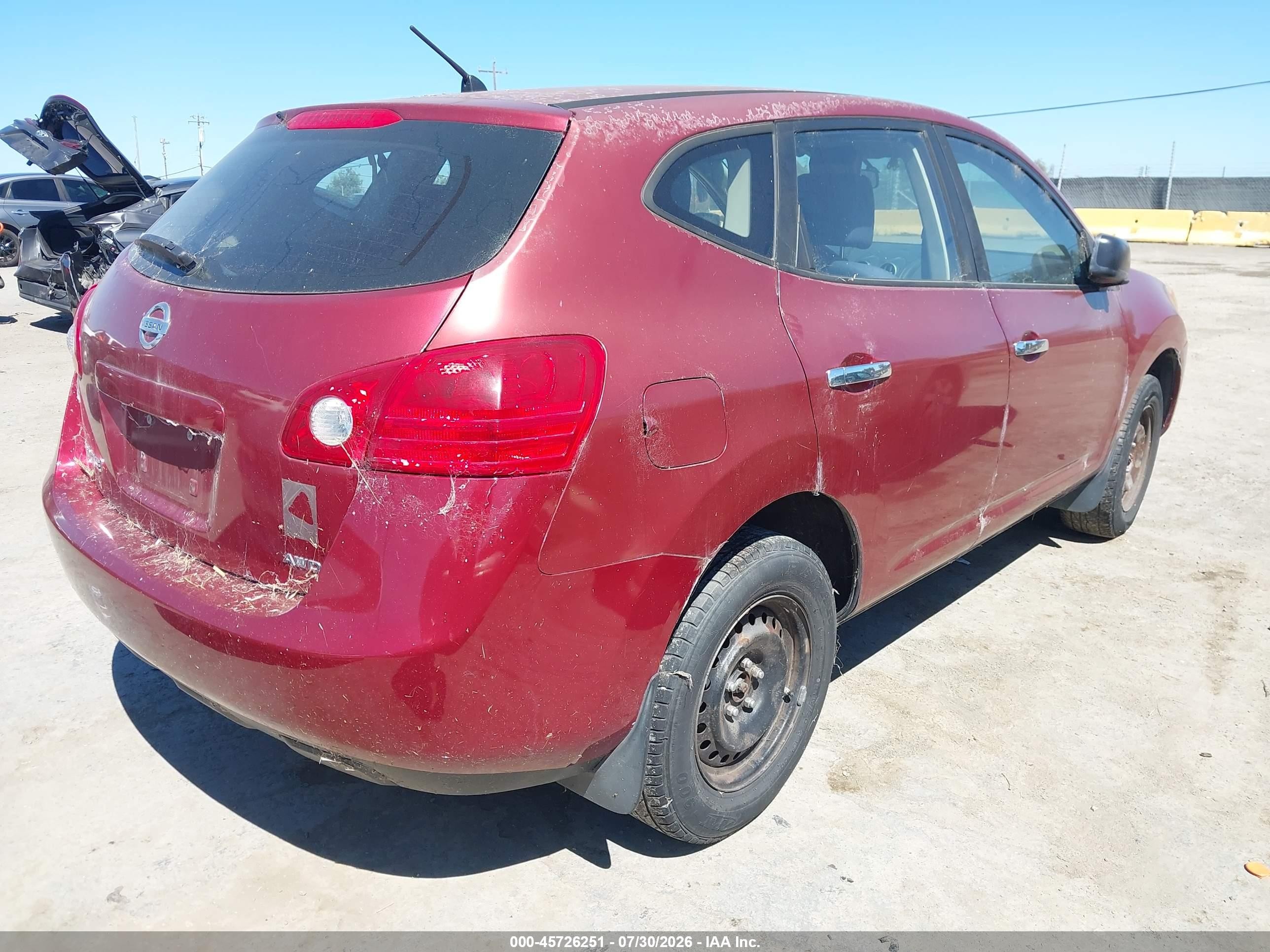 2010 Nissan Rogue S Red vin: JN8AS5MV5AW113124