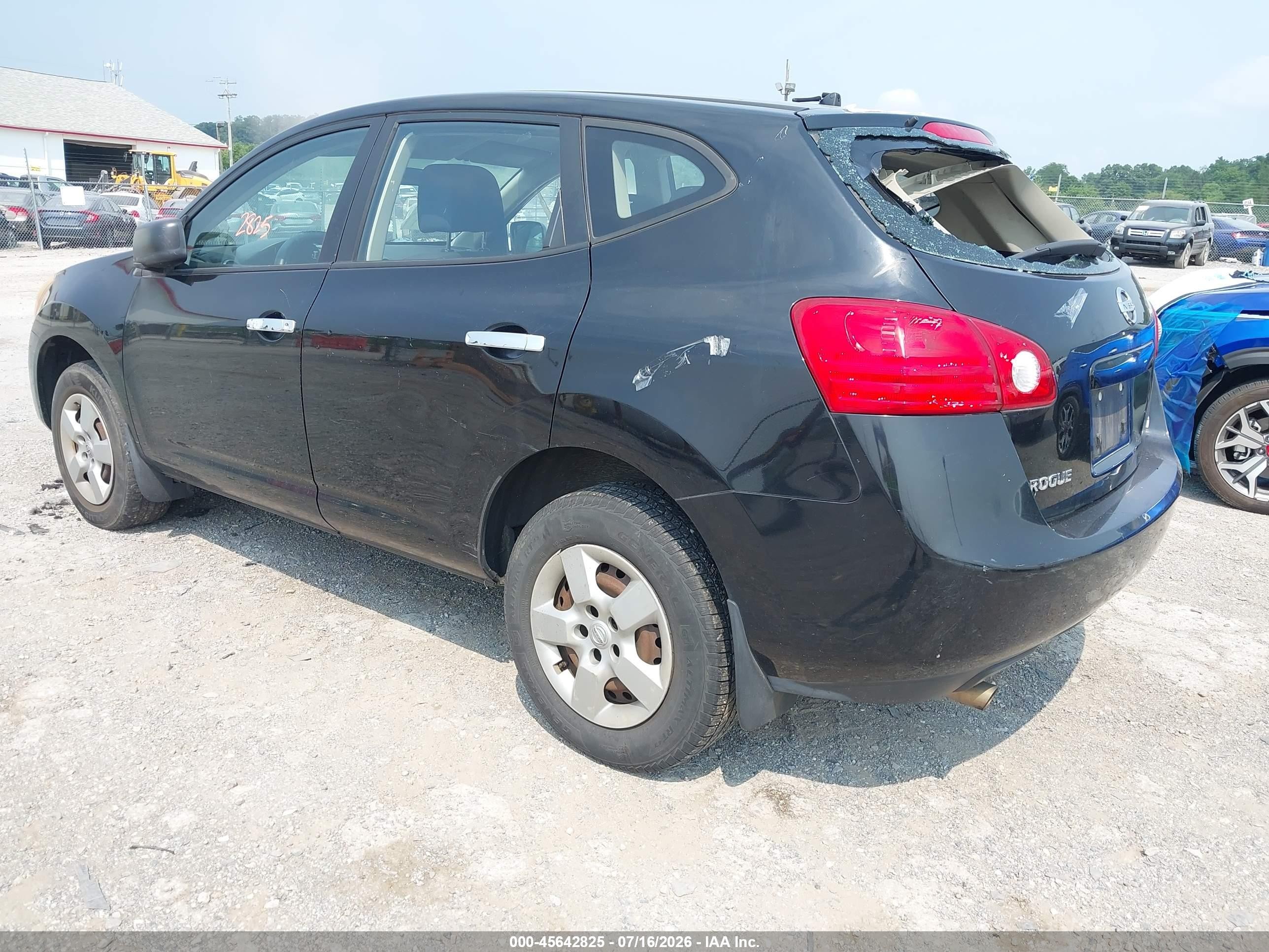 2010 Nissan Rogue S Black vin: JN8AS5MV5AW138525