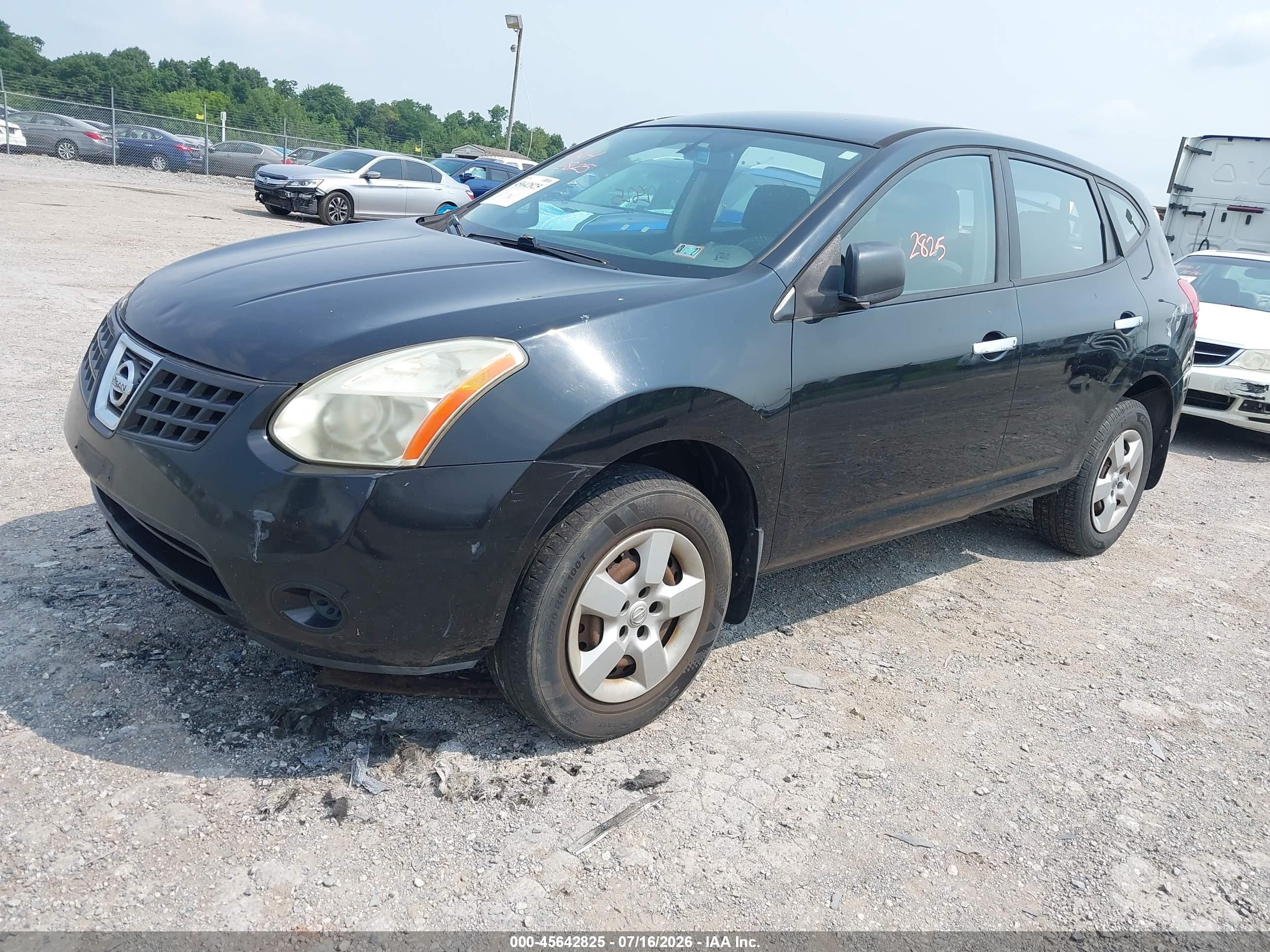 2010 Nissan Rogue S Black vin: JN8AS5MV5AW138525