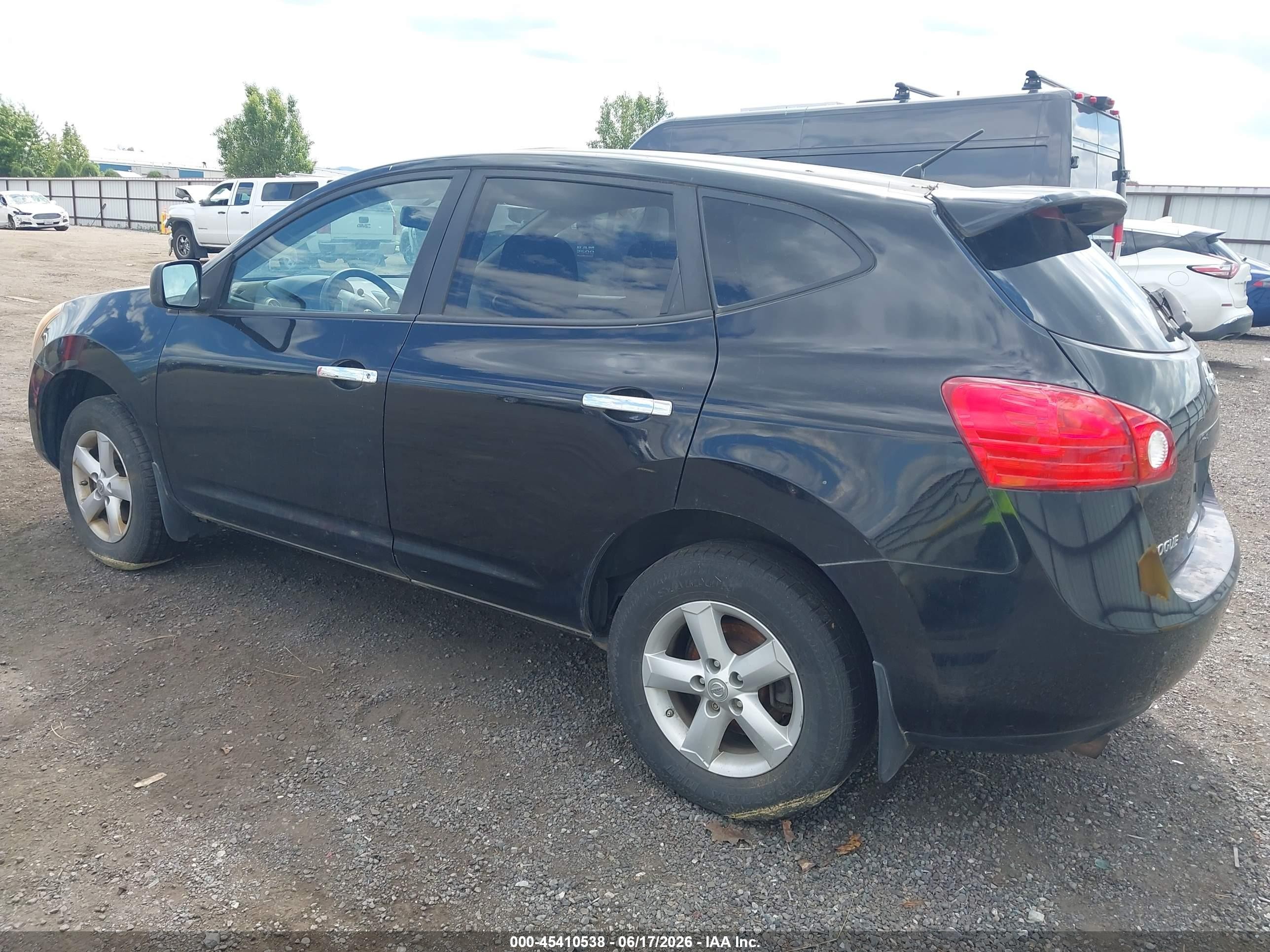 2010 Nissan Rogue S Black vin: JN8AS5MV5AW141540