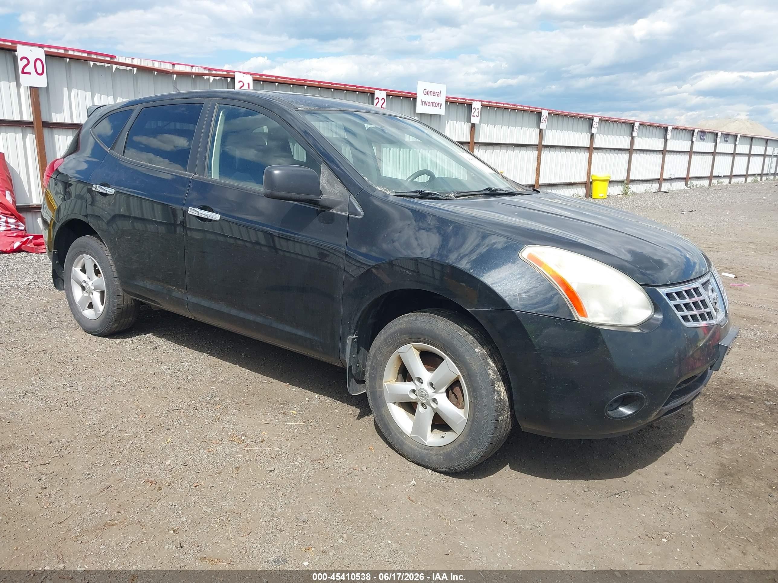 2010 Nissan Rogue S Black vin: JN8AS5MV5AW141540