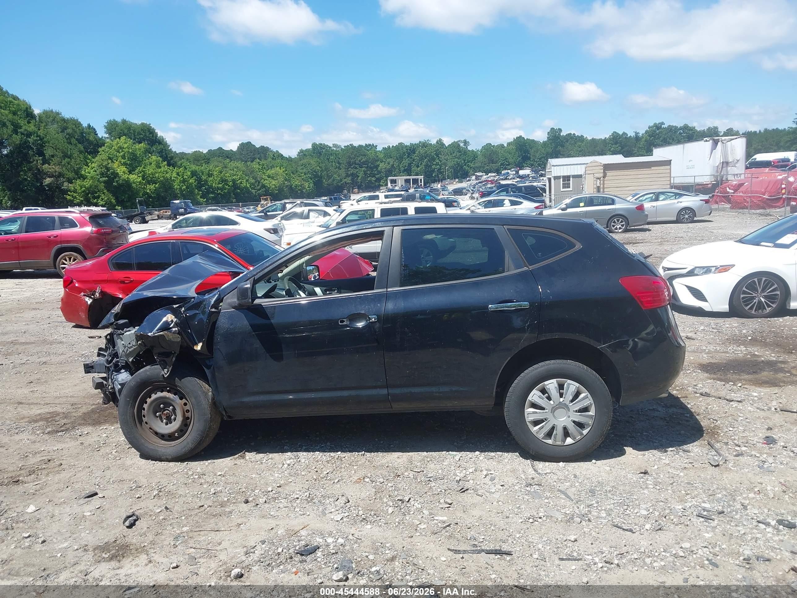 2010 Nissan Rogue S Black vin: JN8AS5MV5AW149735