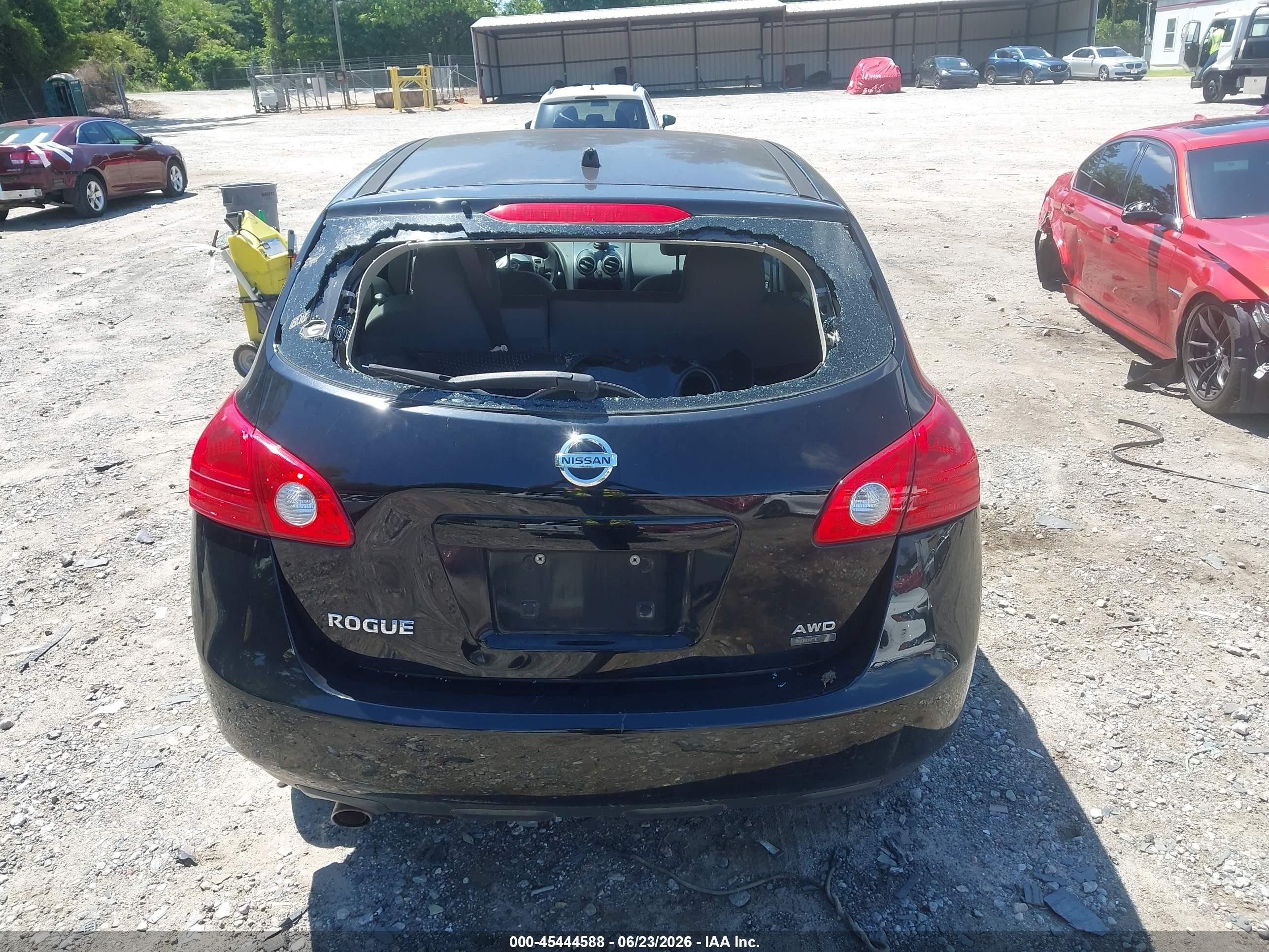 2010 Nissan Rogue S Black vin: JN8AS5MV5AW149735