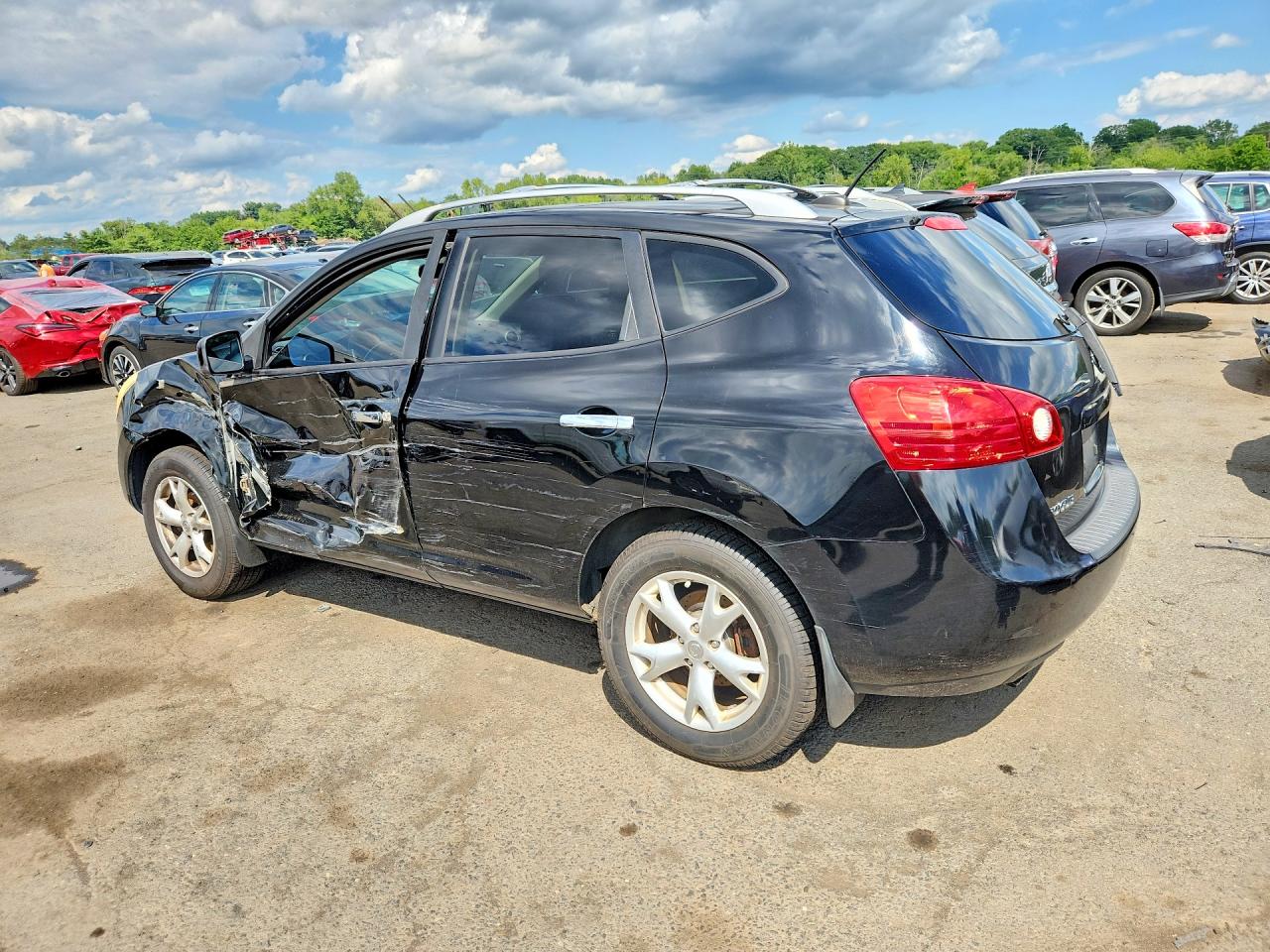 2010 Nissan Rogue S Black vin: JN8AS5MV5AW600923