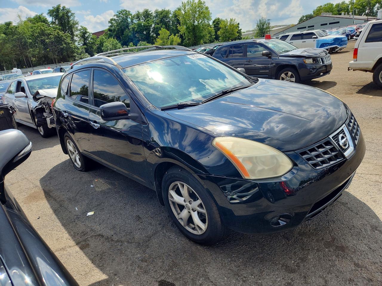 2010 Nissan Rogue S Black vin: JN8AS5MV5AW600923