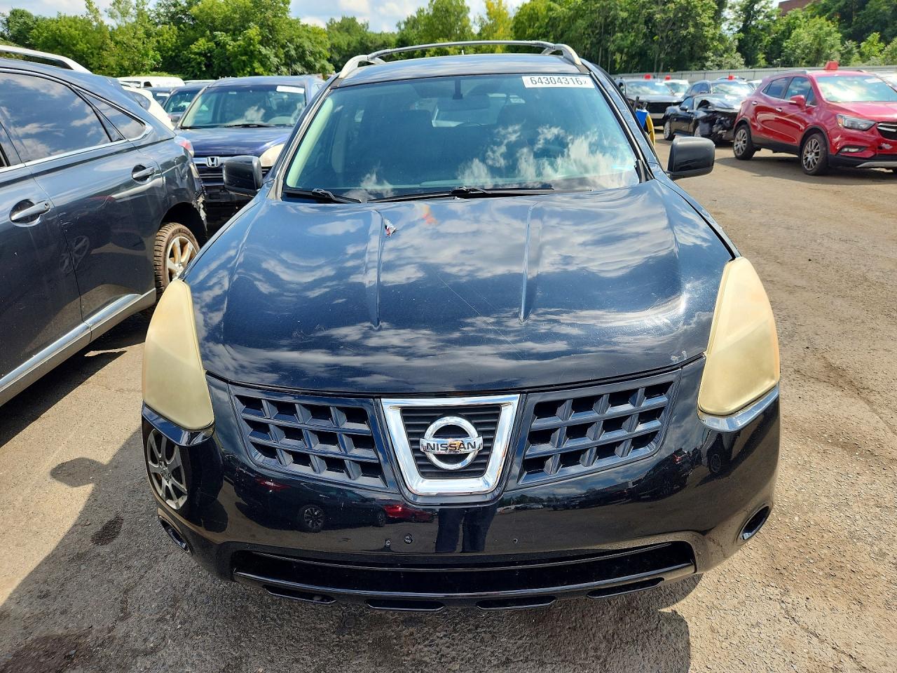 2010 Nissan Rogue S Black vin: JN8AS5MV5AW600923