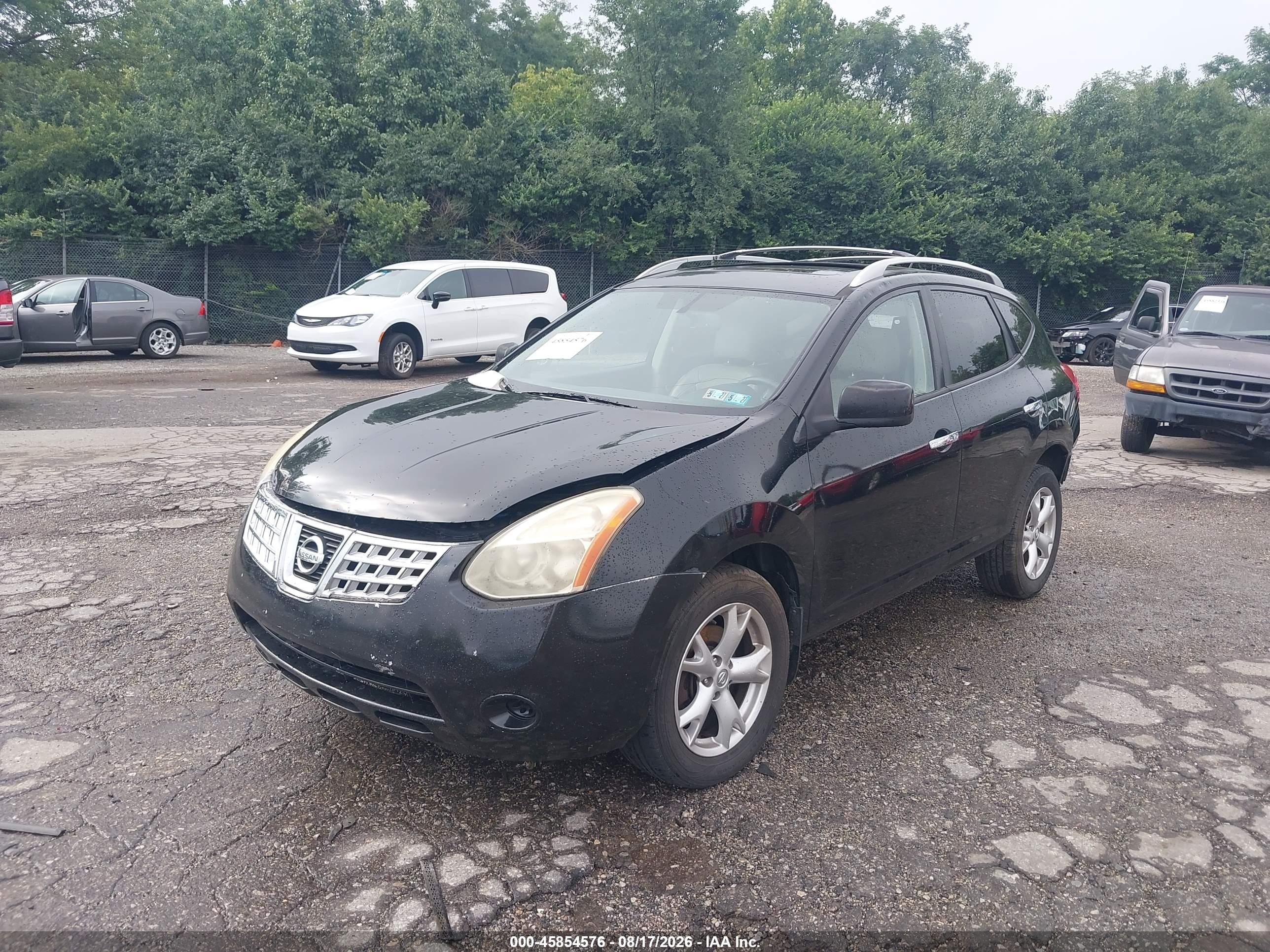 2010 Nissan Rogue Sl Black vin: JN8AS5MV5AW602249