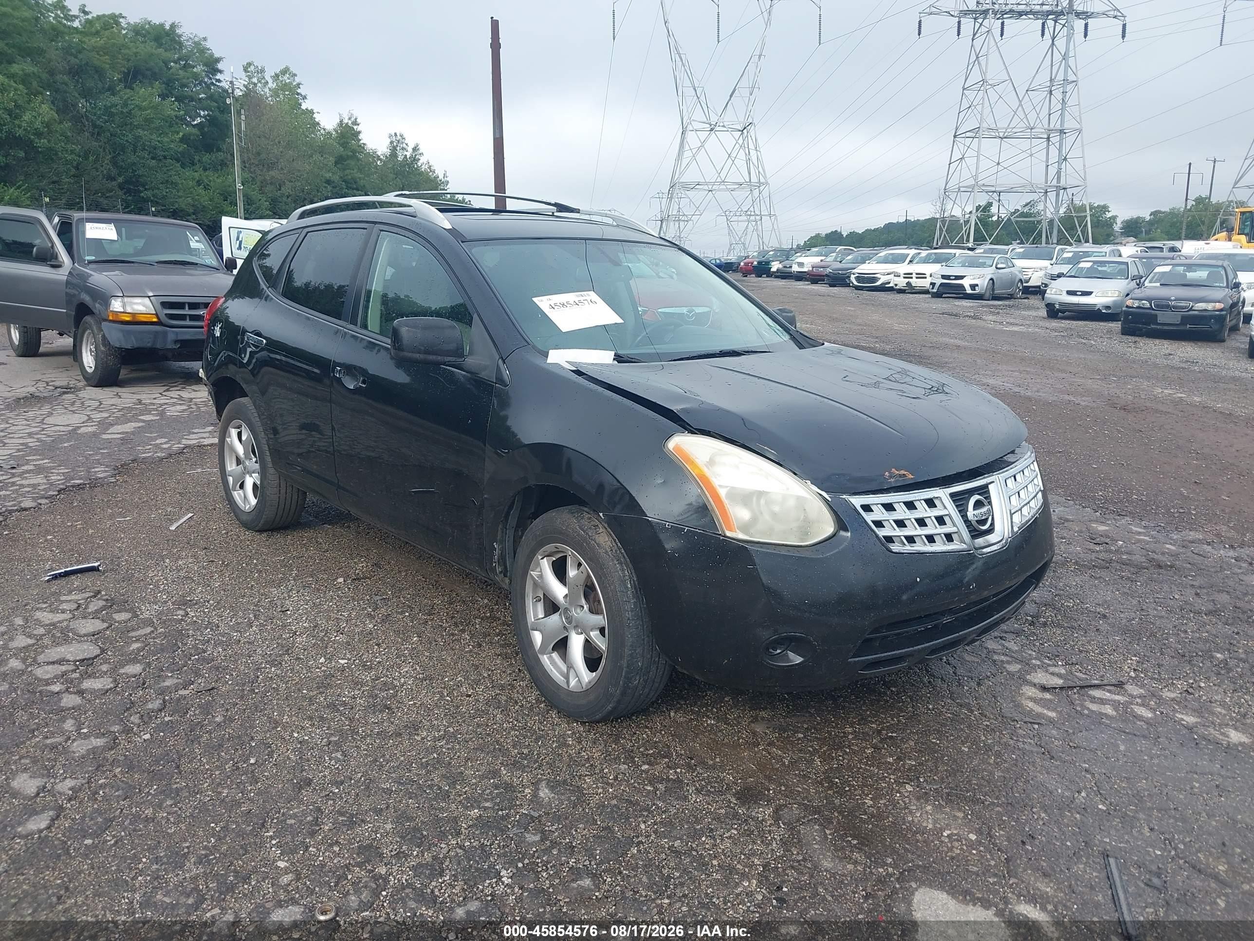 2010 Nissan Rogue Sl Black vin: JN8AS5MV5AW602249