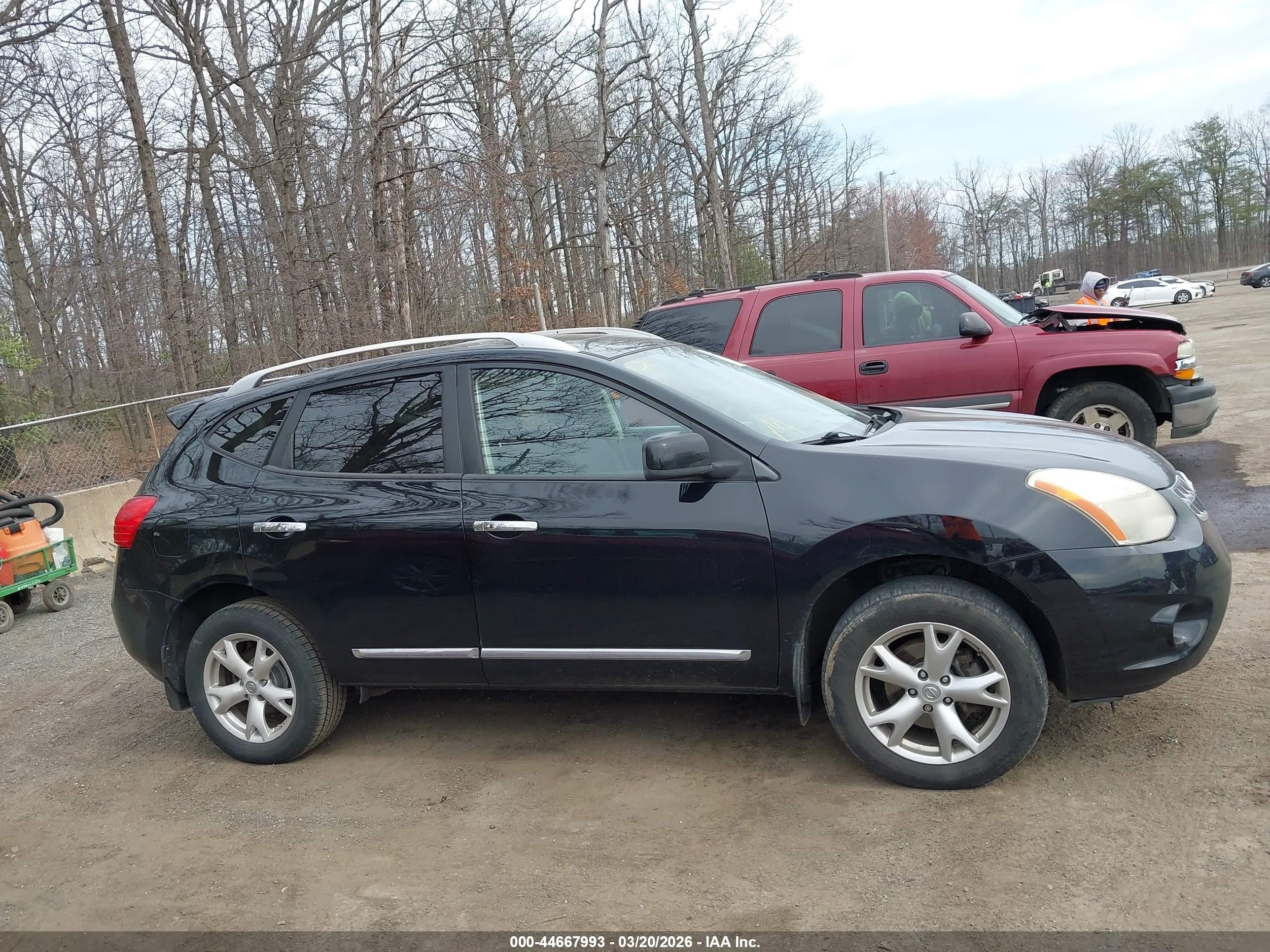 2011 Nissan Rogue Sv Black vin: JN8AS5MV5BW255930