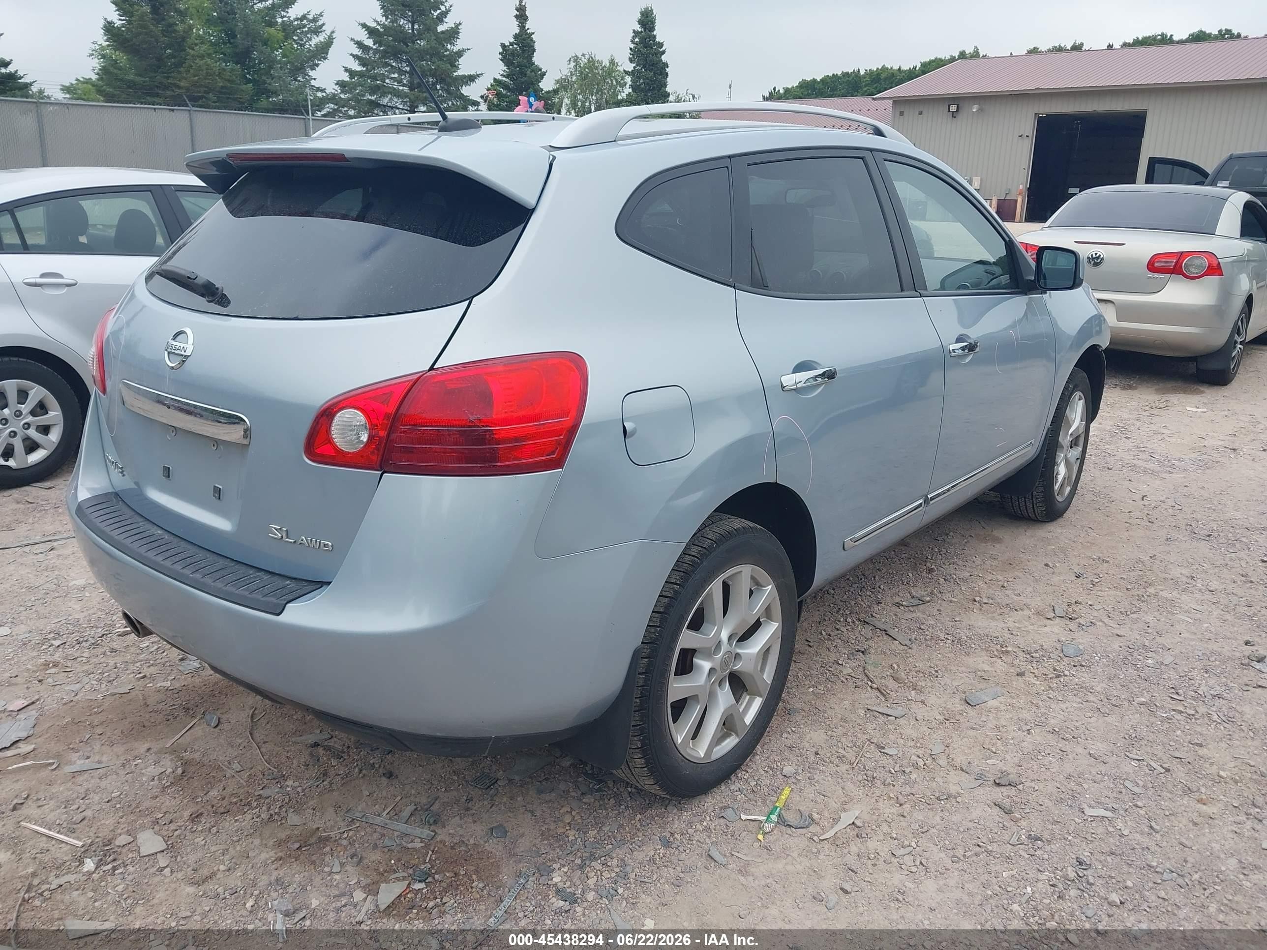 2011 Nissan Rogue Sv Silver vin: JN8AS5MV5BW266619