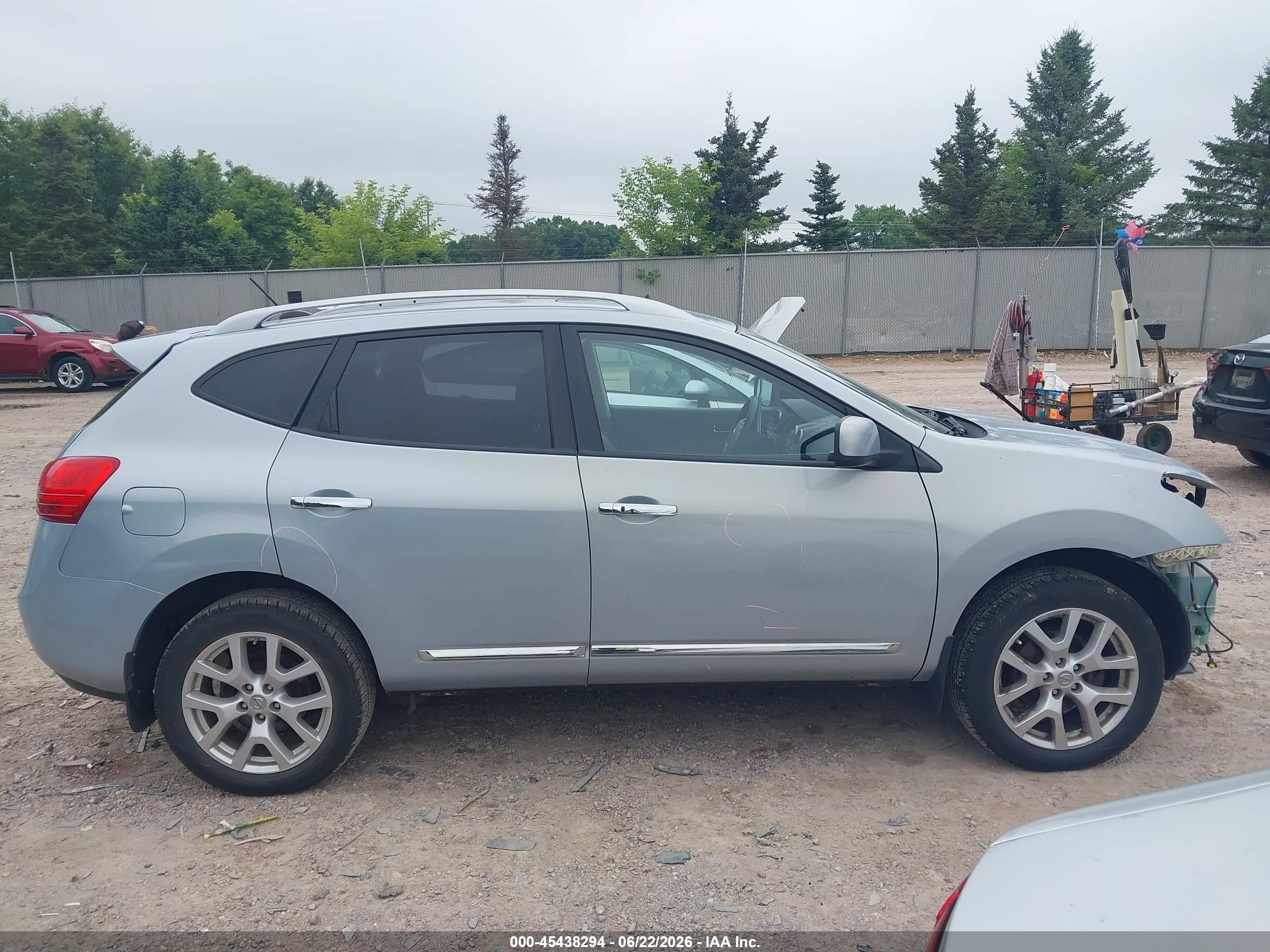 2011 Nissan Rogue Sv Silver vin: JN8AS5MV5BW266619
