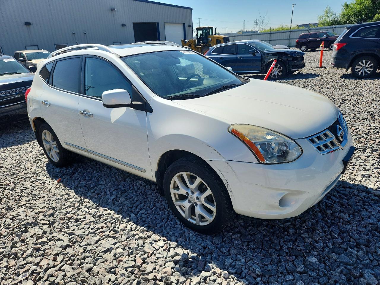 2011 Nissan Rogue S White vin: JN8AS5MV5BW271609