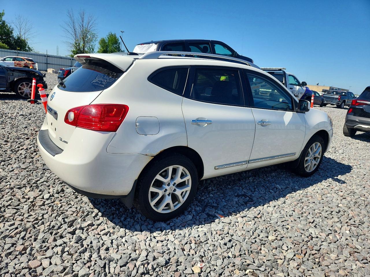 2011 Nissan Rogue S White vin: JN8AS5MV5BW271609