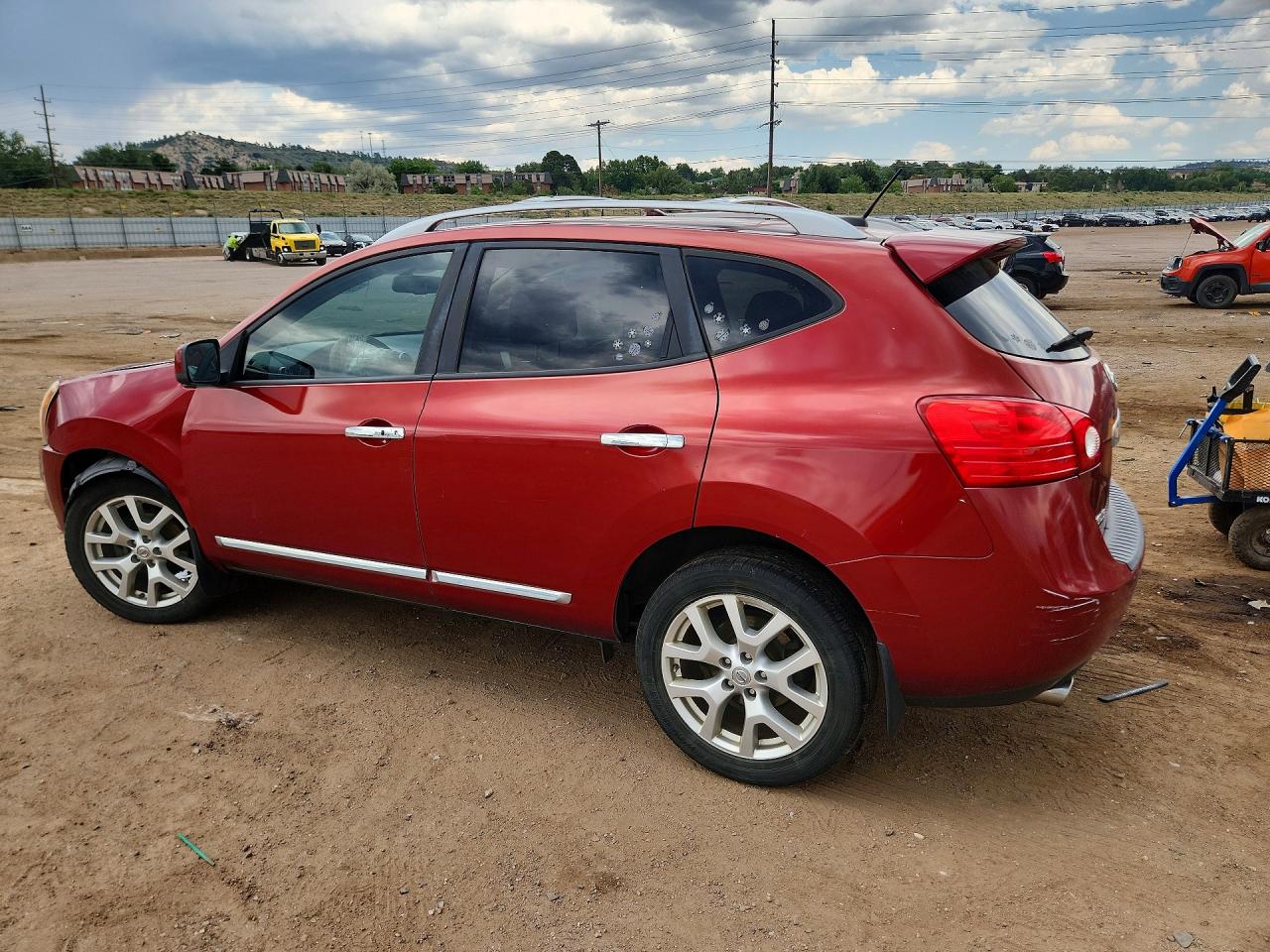2011 Nissan Rogue S Бордовый vin: JN8AS5MV5BW272954