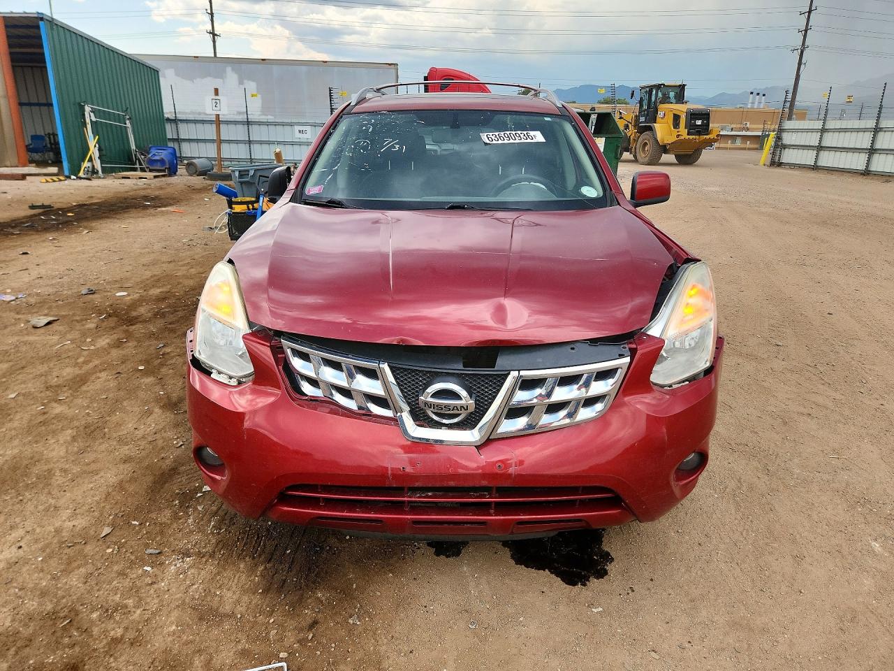 2011 Nissan Rogue S Бордовый vin: JN8AS5MV5BW272954