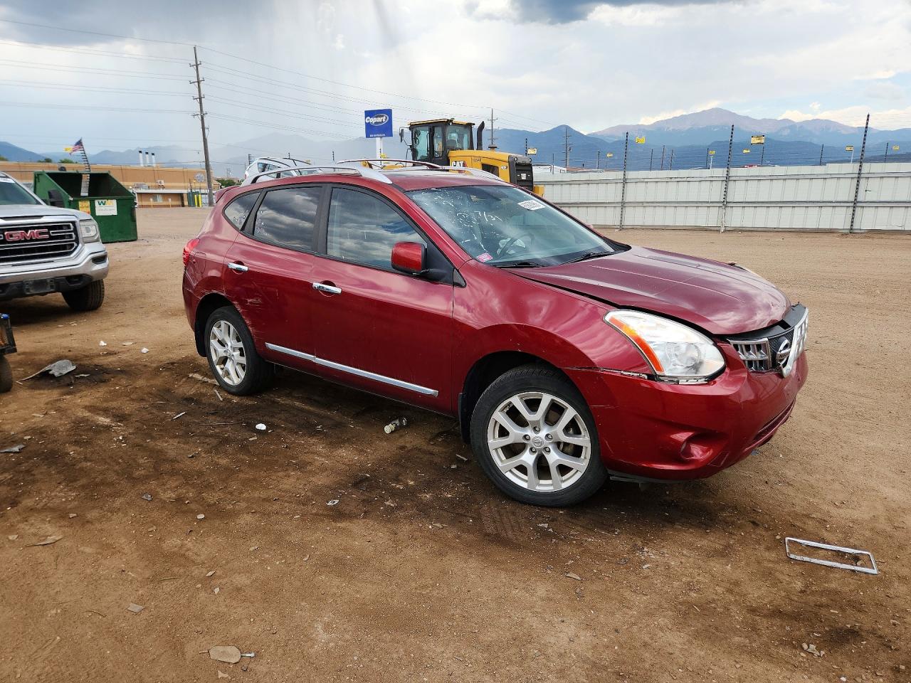 2011 Nissan Rogue S Бордовый vin: JN8AS5MV5BW272954