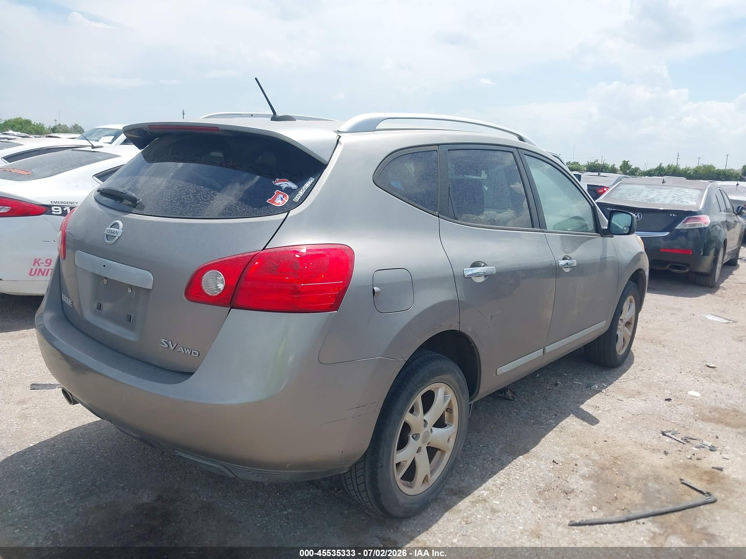 2011 Nissan Rogue Sv Gray vin: JN8AS5MV5BW273022