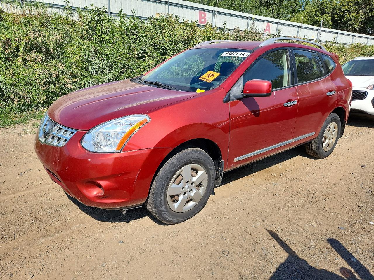 2011 Nissan Rogue S Красный vin: JN8AS5MV5BW273733