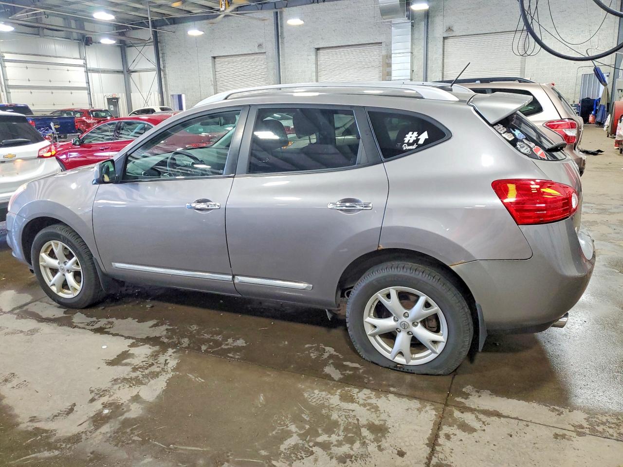 2011 Nissan Rogue S Серый vin: JN8AS5MV5BW275322