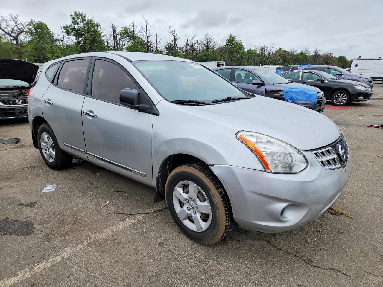 2011 Nissan Rogue S Silver vin: JN8AS5MV5BW290290