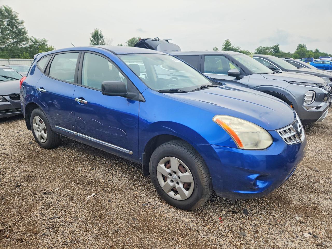 2011 Nissan Rogue S Синий vin: JN8AS5MV5BW294405