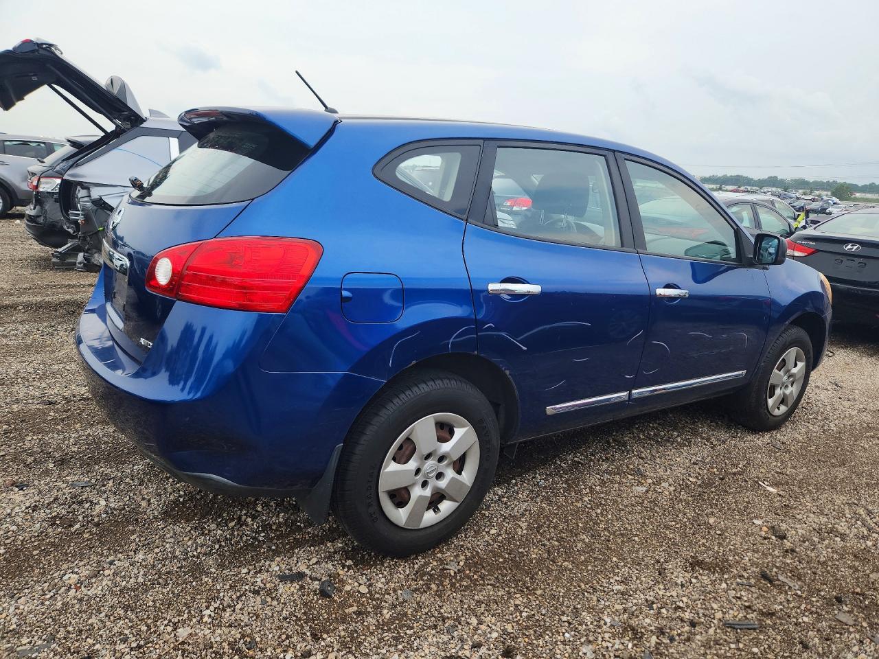 2011 Nissan Rogue S Синий vin: JN8AS5MV5BW294405