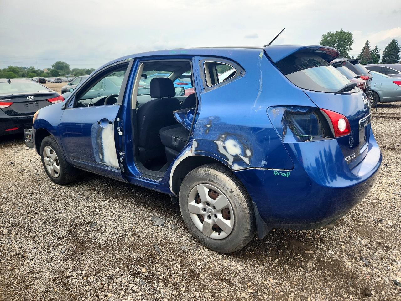 2011 Nissan Rogue S Синий vin: JN8AS5MV5BW294405