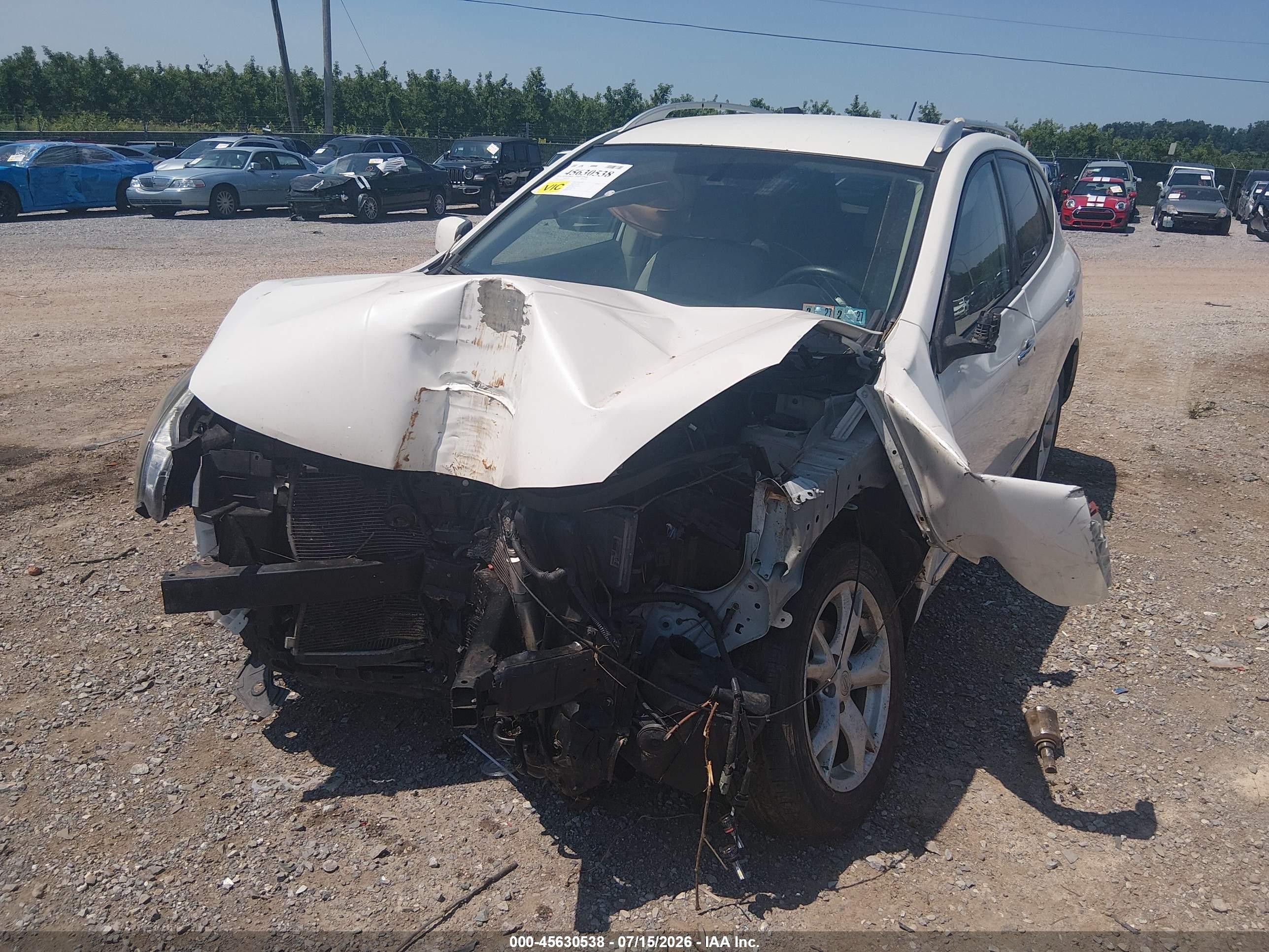 2011 Nissan Rogue Sv White vin: JN8AS5MV5BW297451
