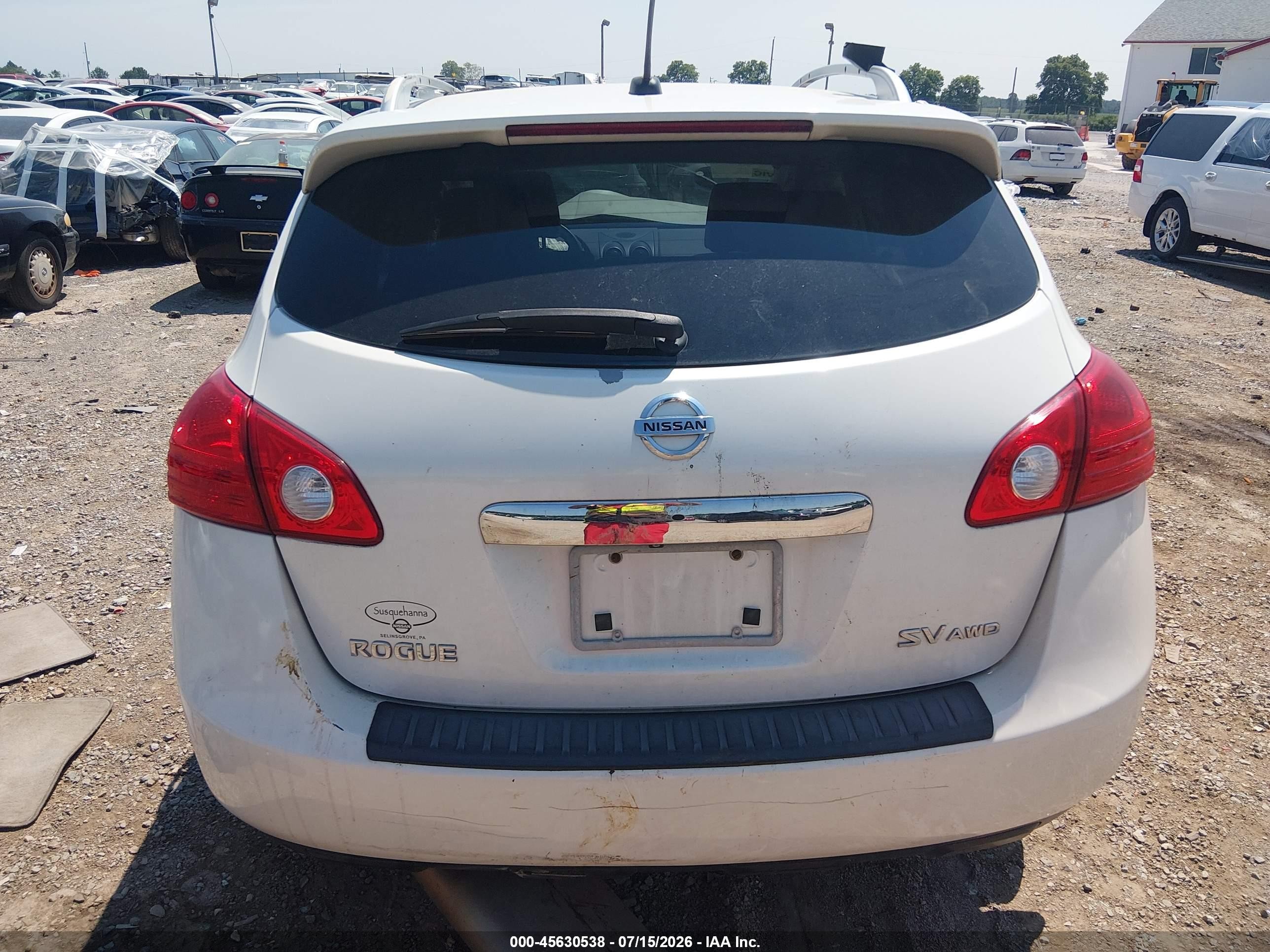 2011 Nissan Rogue Sv White vin: JN8AS5MV5BW297451